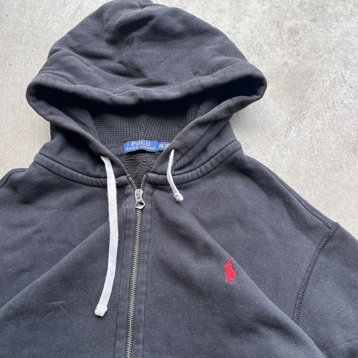Polo Ralph Lauren Polo Ralph Lauren Black Zip-Up Hoodie Size US XXL / EU 58 / 5 - 2 Thumbnail