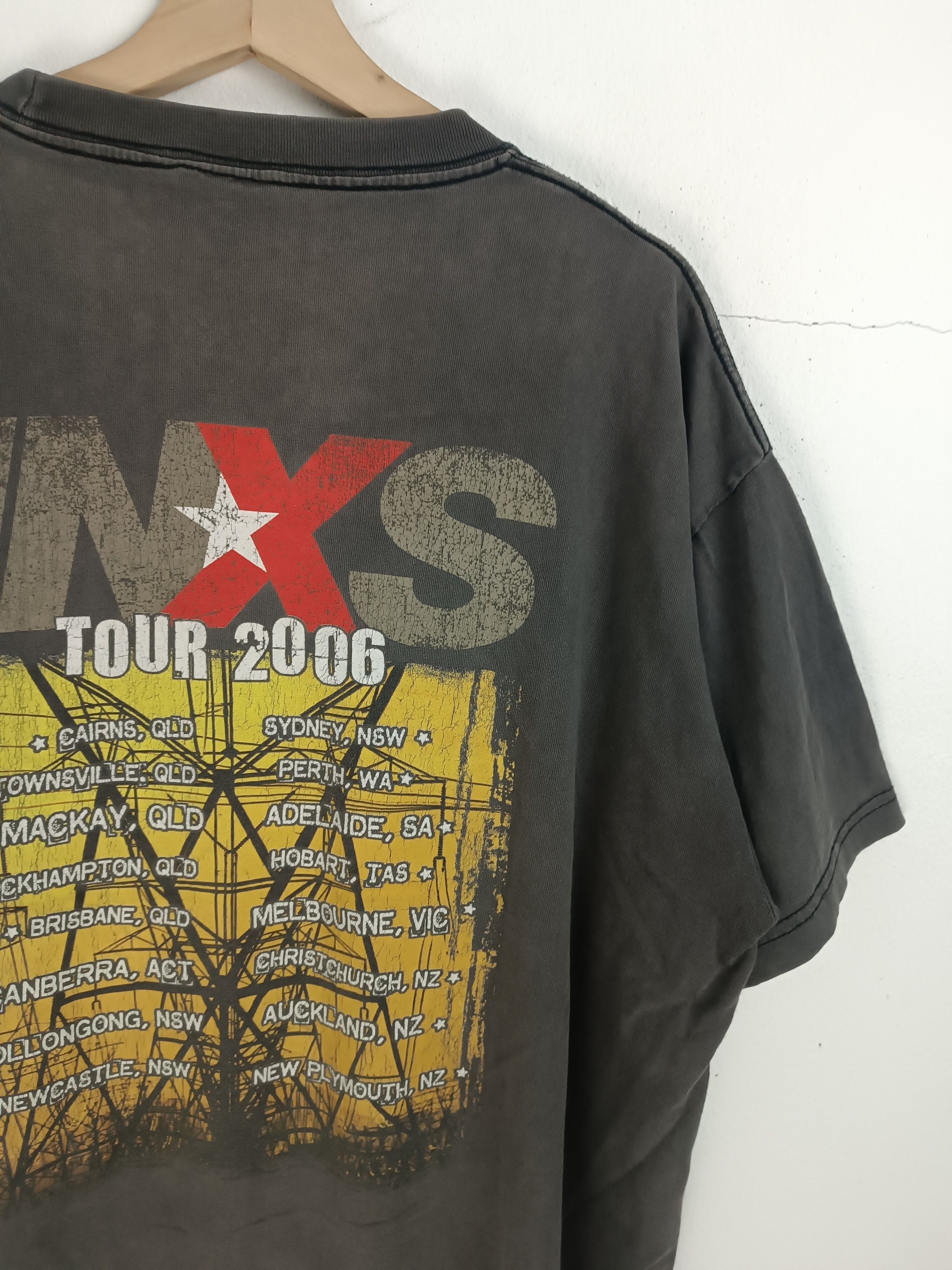 Band Tees THRASHED FADED VINTAGE 2006 INXS TOUR depeche joy Size US XL / EU 56 / 4 - 12 Thumbnail