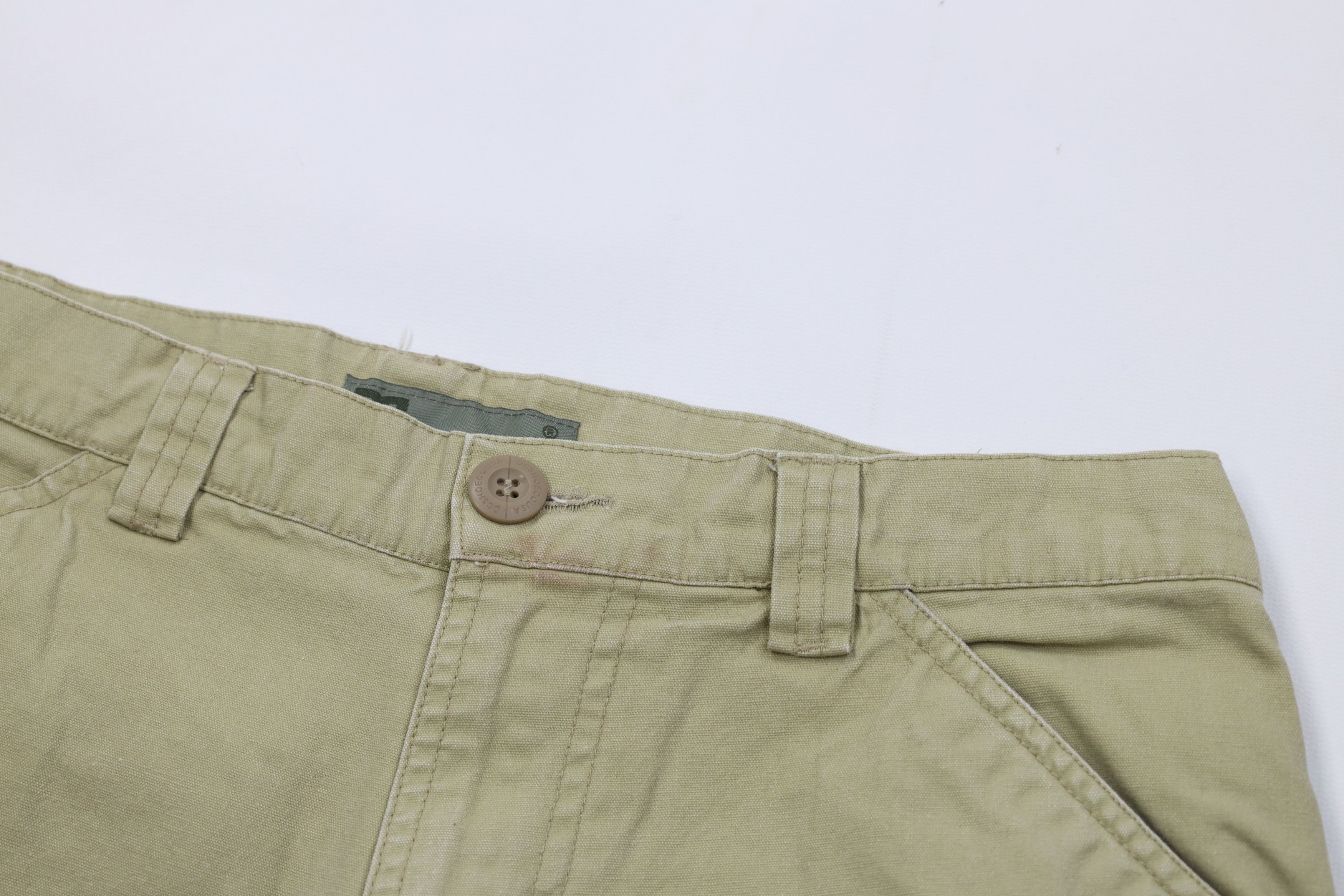 Vintage Vintage 90s Y2K DC Shoes Skateboard Cargo Shorts Beige Size US 32 / EU 48 - 5 Thumbnail