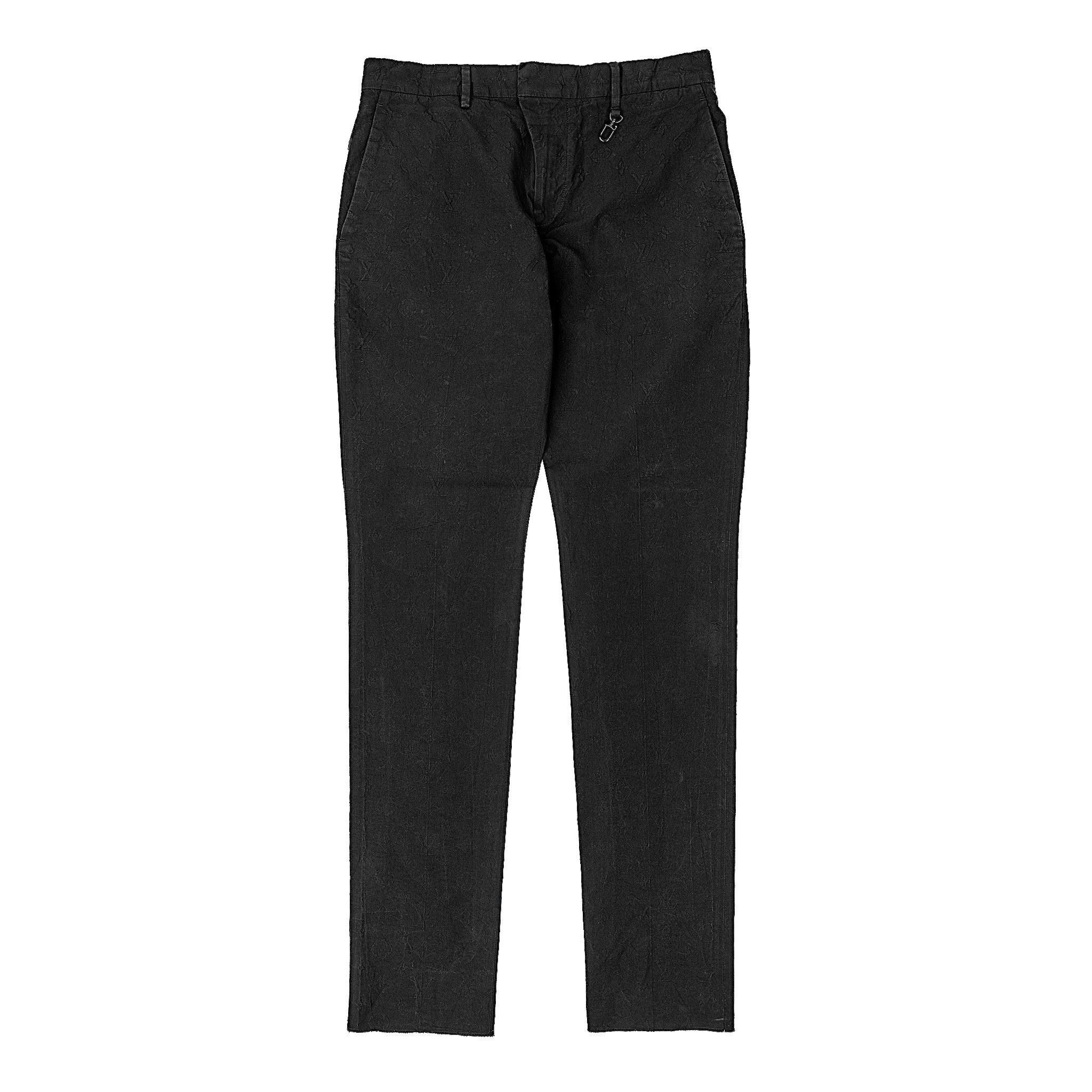 Louis Vuitton Monogram Embossed Chino Pants Black Size US 40 / EU 56 - 1 Thumbnail