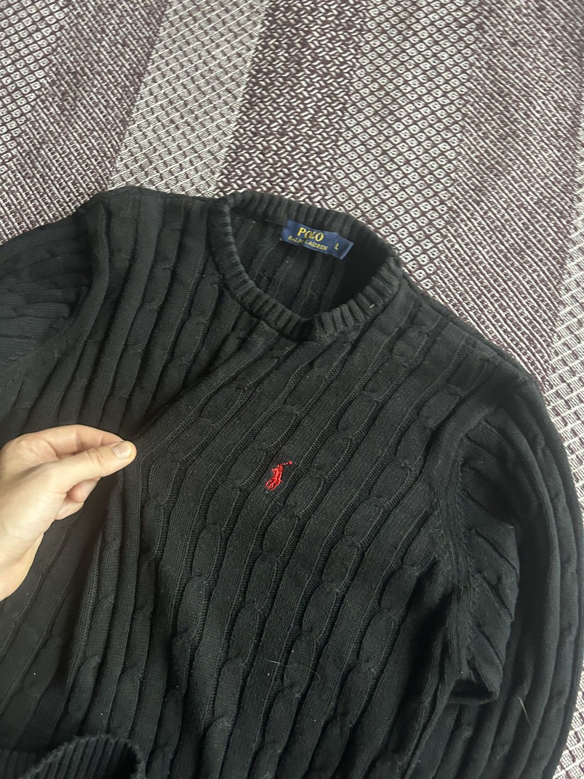 Polo Ralph Lauren Polo Ralph Lauren Sweater Mens Solid Style Black Size Large Size US L / EU 52-54 / 3 - 8 Thumbnail