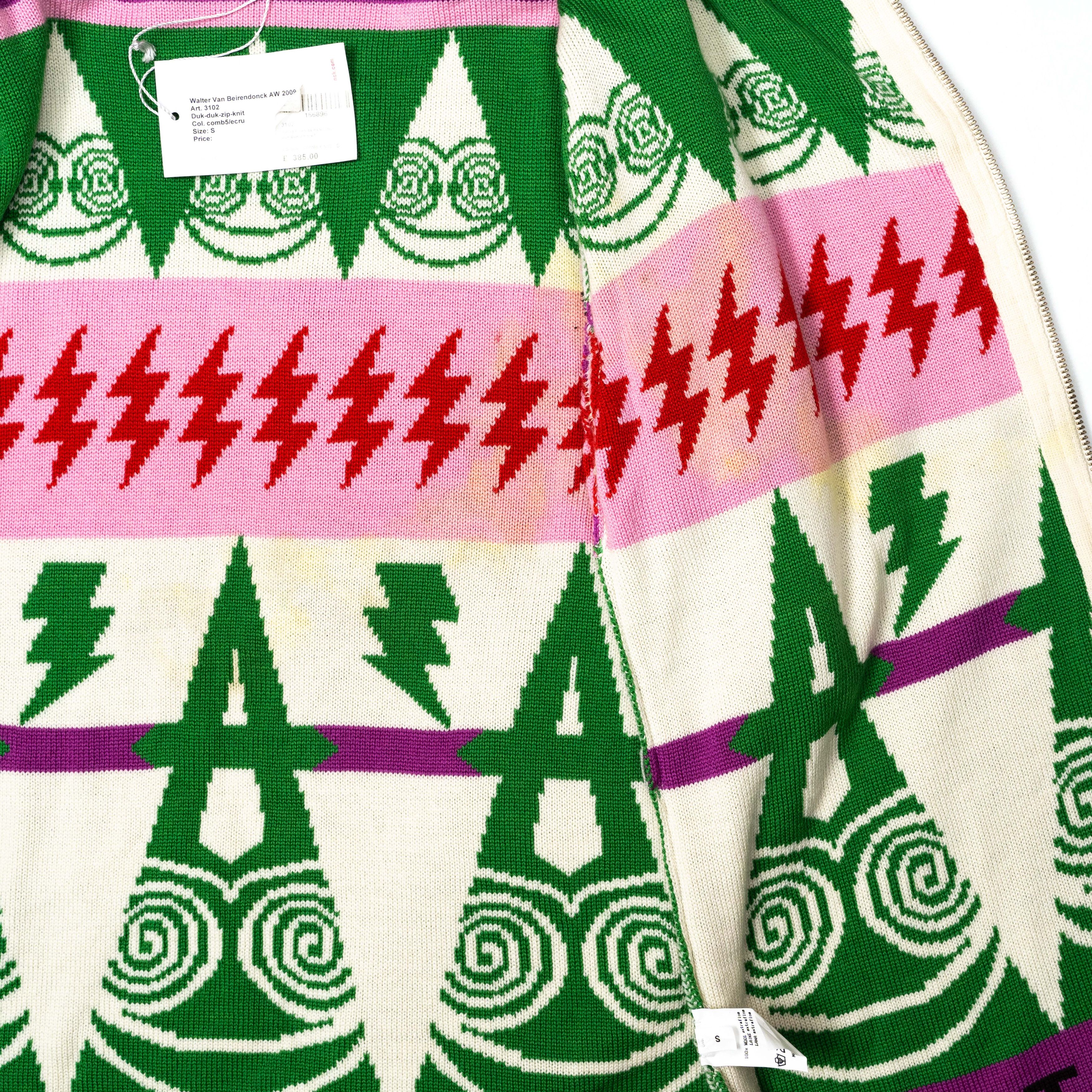 Walter Van Beirendonck Walter Van Beirendonck Duk-Duk knit Hood Zip Up Size US S / EU 44-46 / 1 - 12 Thumbnail
