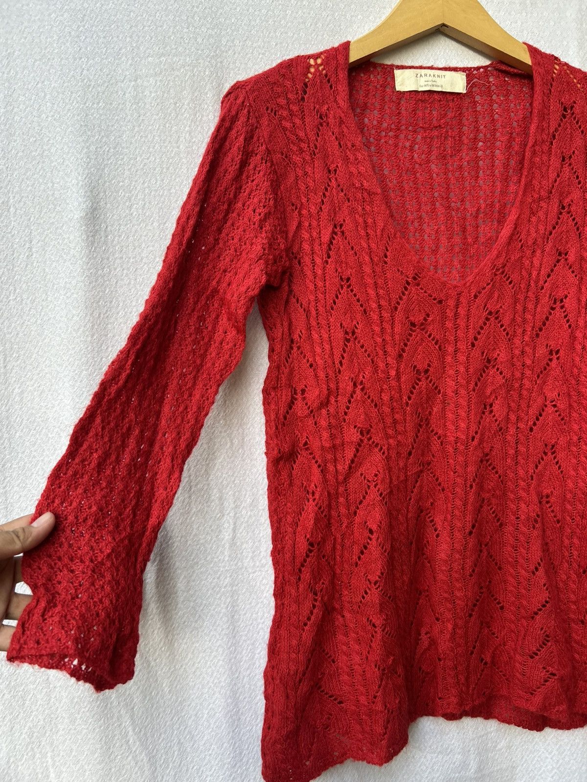 Japanese Brand × Zara Zara Open Fishnet Knitted Grunge Avantgarde Styled Size US M / EU 48-50 / 2 - 4 Thumbnail