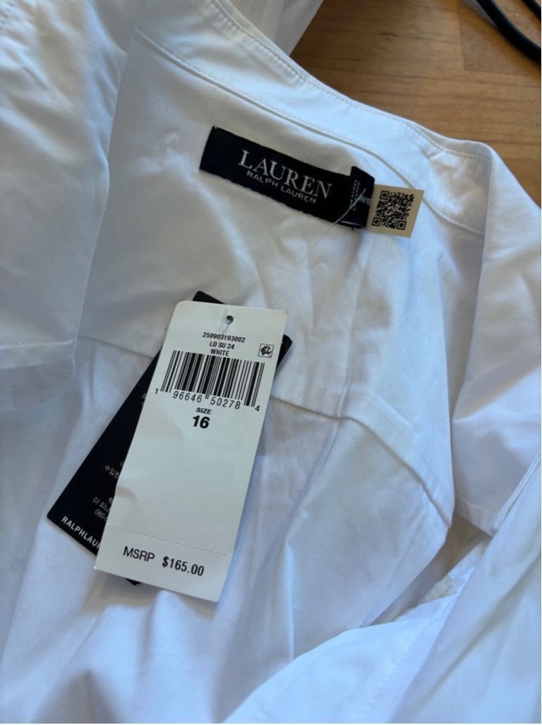 Lauren Ralph Lauren Women's Lauren Ralph Lauren White Dress Size 16 Size XXL / US 16-18 / IT 52-54 - 5 Thumbnail