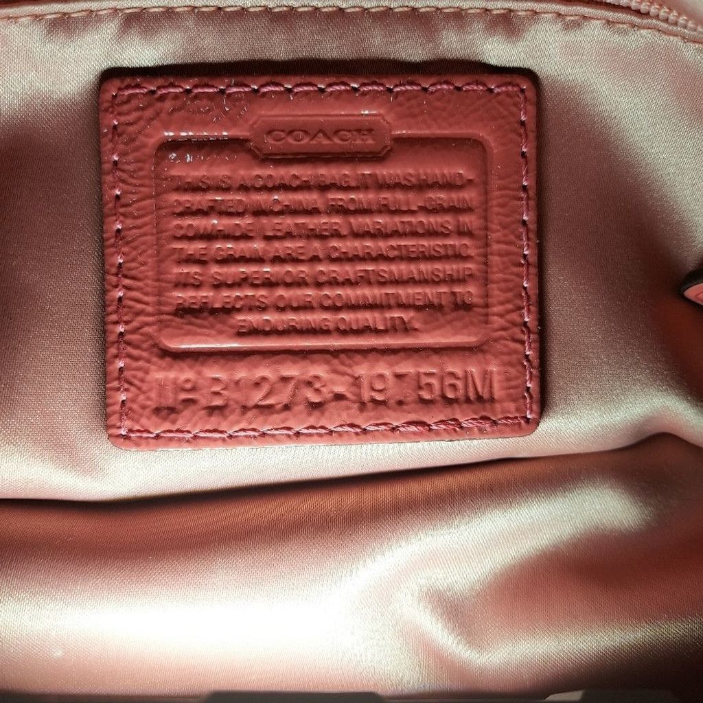 Coach Coach Peyton Patent Leather Turnkey Carryall Coral handbag Size ONE SIZE - 12 Thumbnail