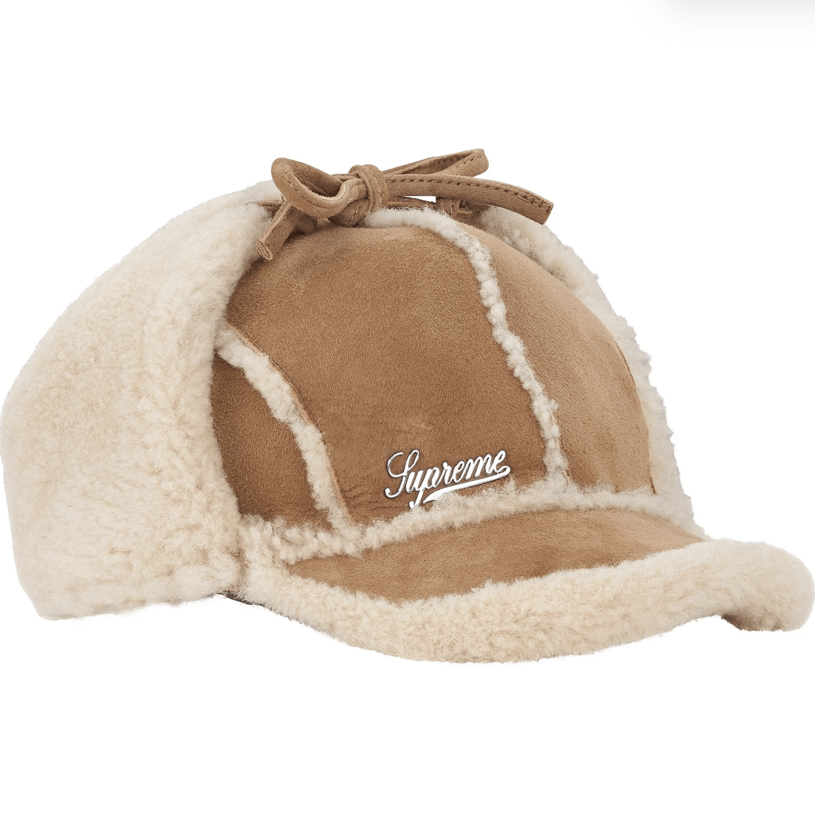 Supreme Supreme Shearling Lined Earflap Cap in Tan Size ONE SIZE - 1 Thumbnail