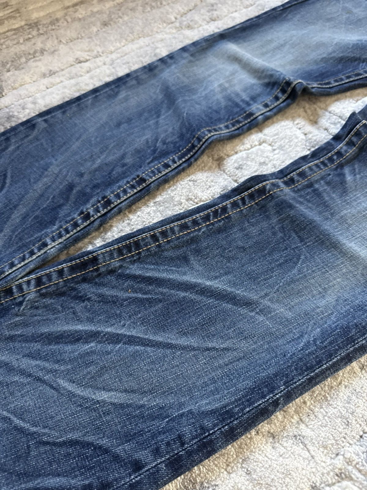 If Six Was Nine 2000s Lolita Japan Studded Pyramid Whiskers Flared Jeans Size US 30 / EU 46 - 10 Thumbnail