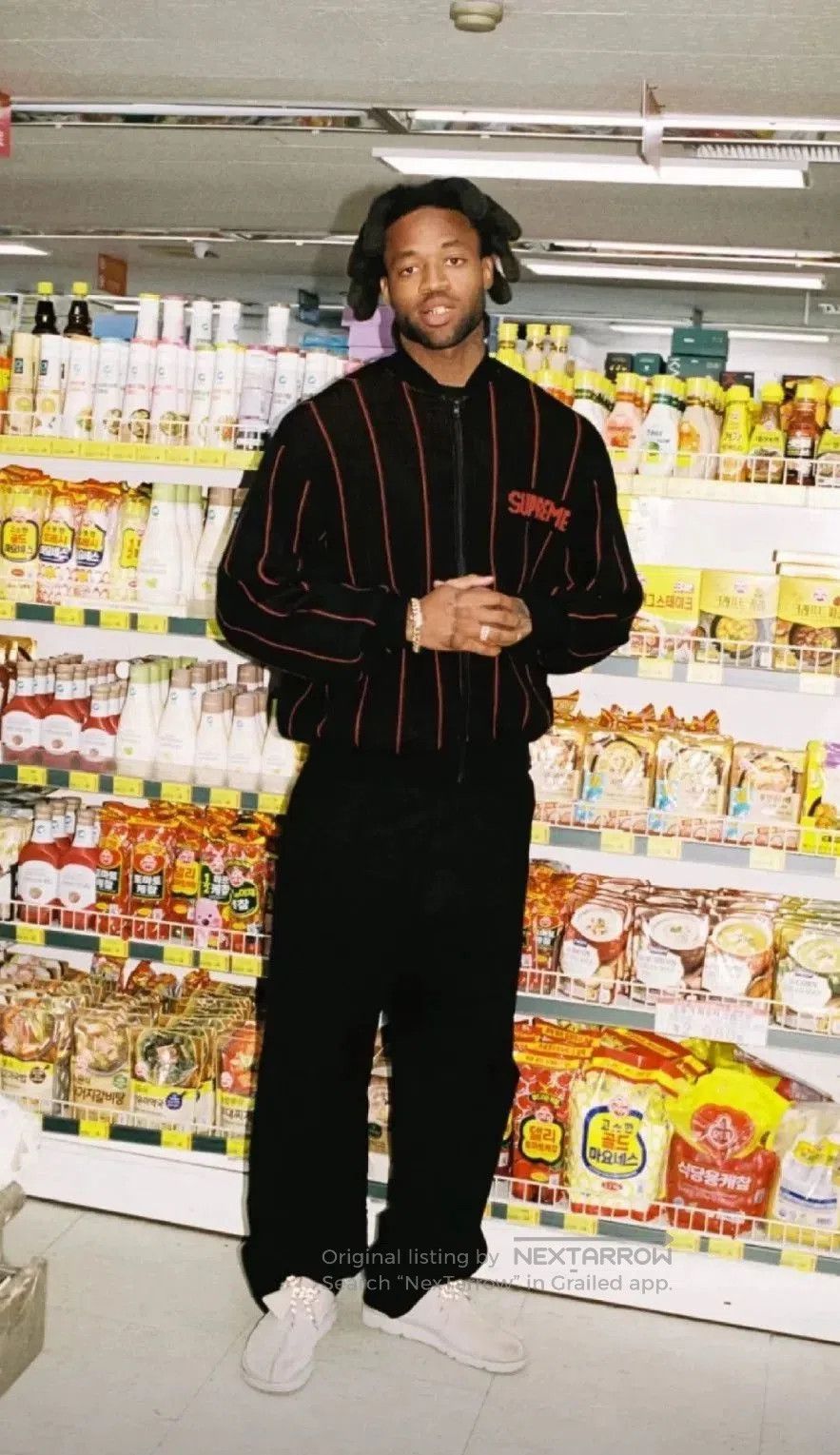 Supreme Supreme 23 Pinstripe Varsity Zip Up Sweater. Size US S / EU 44-46 / 1 - 3 Thumbnail