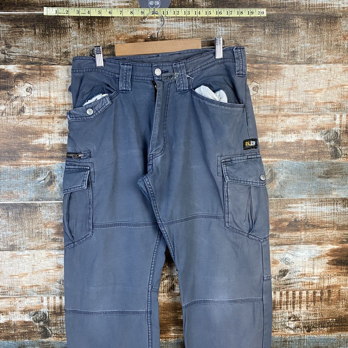 Japanese Brand DL G Ground Gray Cargo Multipocket Pants #C1288 Size US 32 / EU 48 - 2 Thumbnail