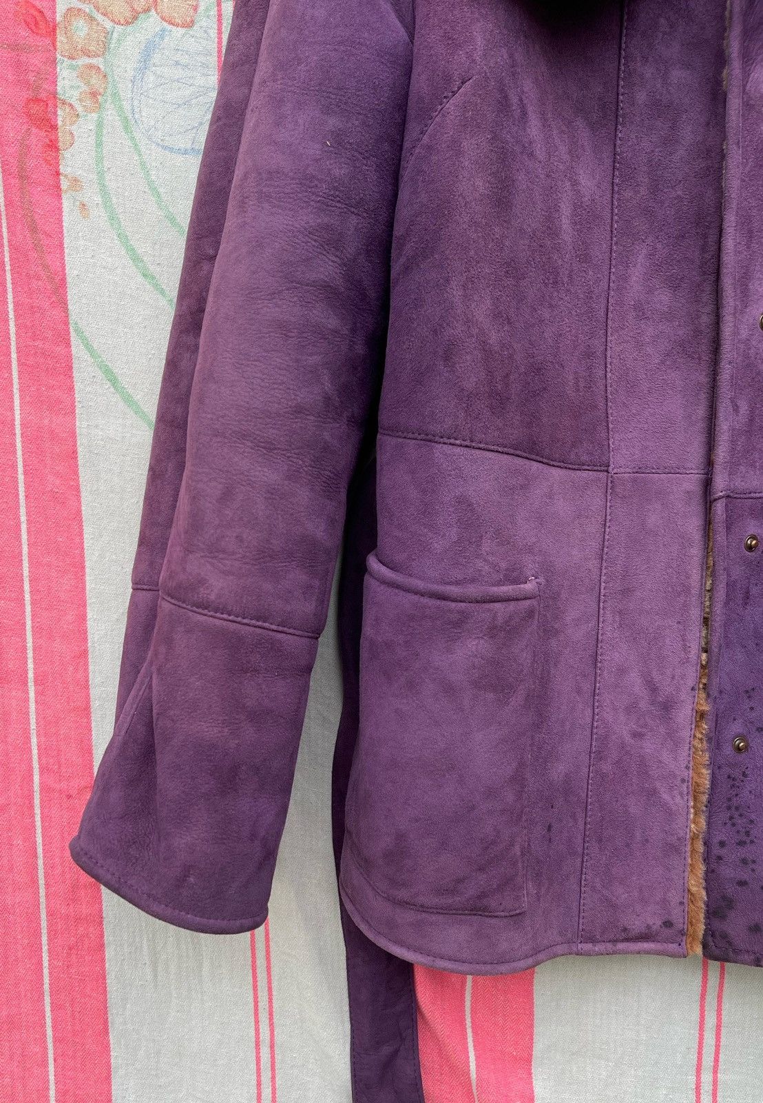 Salvatore Ferragamo 🔥RARE🔥 Salvatore Ferragamo Italy Sherling Leather Jacket Size US S / EU 44-46 / 1 - 10 Thumbnail