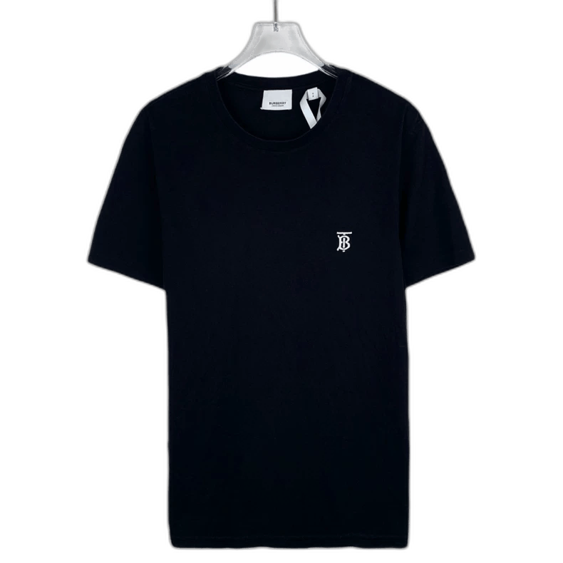 Burberry TB Logo Black Cotton T-Shirt
