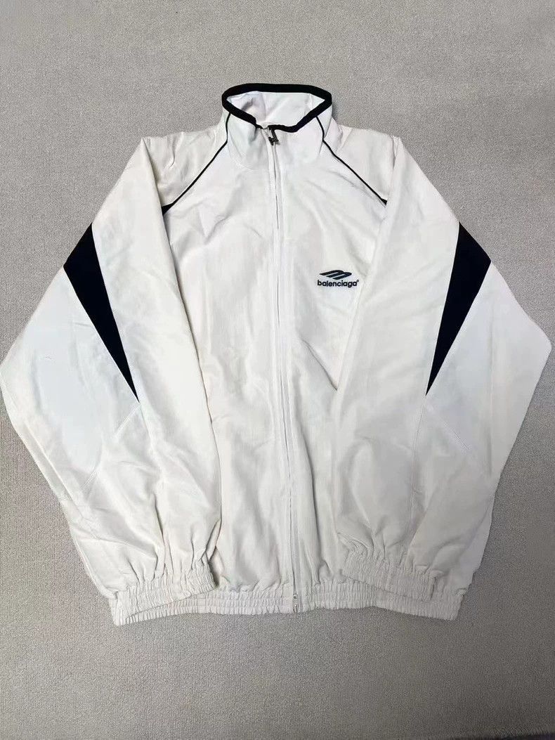 Balenciaga Balenciaga Balenciaga 23FW White Black Tracksuit Jacket-25 Size US XXS / EU 40 - 1 Thumbnail