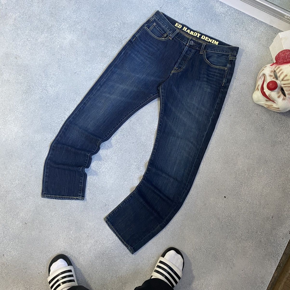 Ed Hardy Vintage Ed Hardy Denim Jeans Baggy Japanese Y2K Size US 34 / EU 50 - 8 Thumbnail