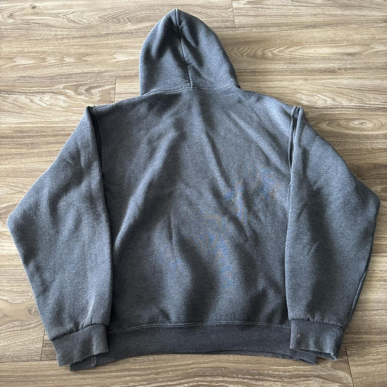 Russell Athletic Crazy Vintage Y2K/2000s Charcoal Grey Russell Blank Pullover Hoodie! Size M Size US M / EU 48-50 / 2 - 7 Thumbnail