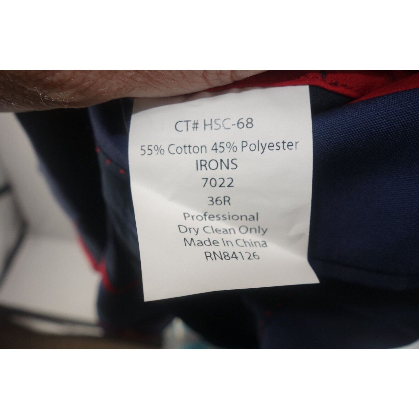 Other NEW Kroon Irons Blue Poplin Lined Suit Jacket & Pants Size 36R - 11 Thumbnail