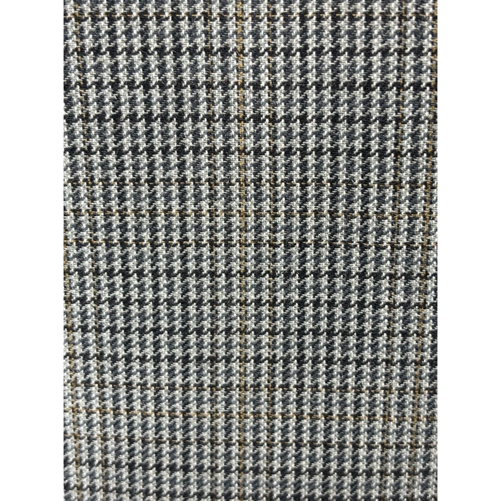 Chaps VINTAGE Chaps Sport Coat Blazer Check Silk Wool 42L Men’s Grey Mini Plaid Jacket Mens 42 Regular Two-Button Size 42R - 6 Thumbnail