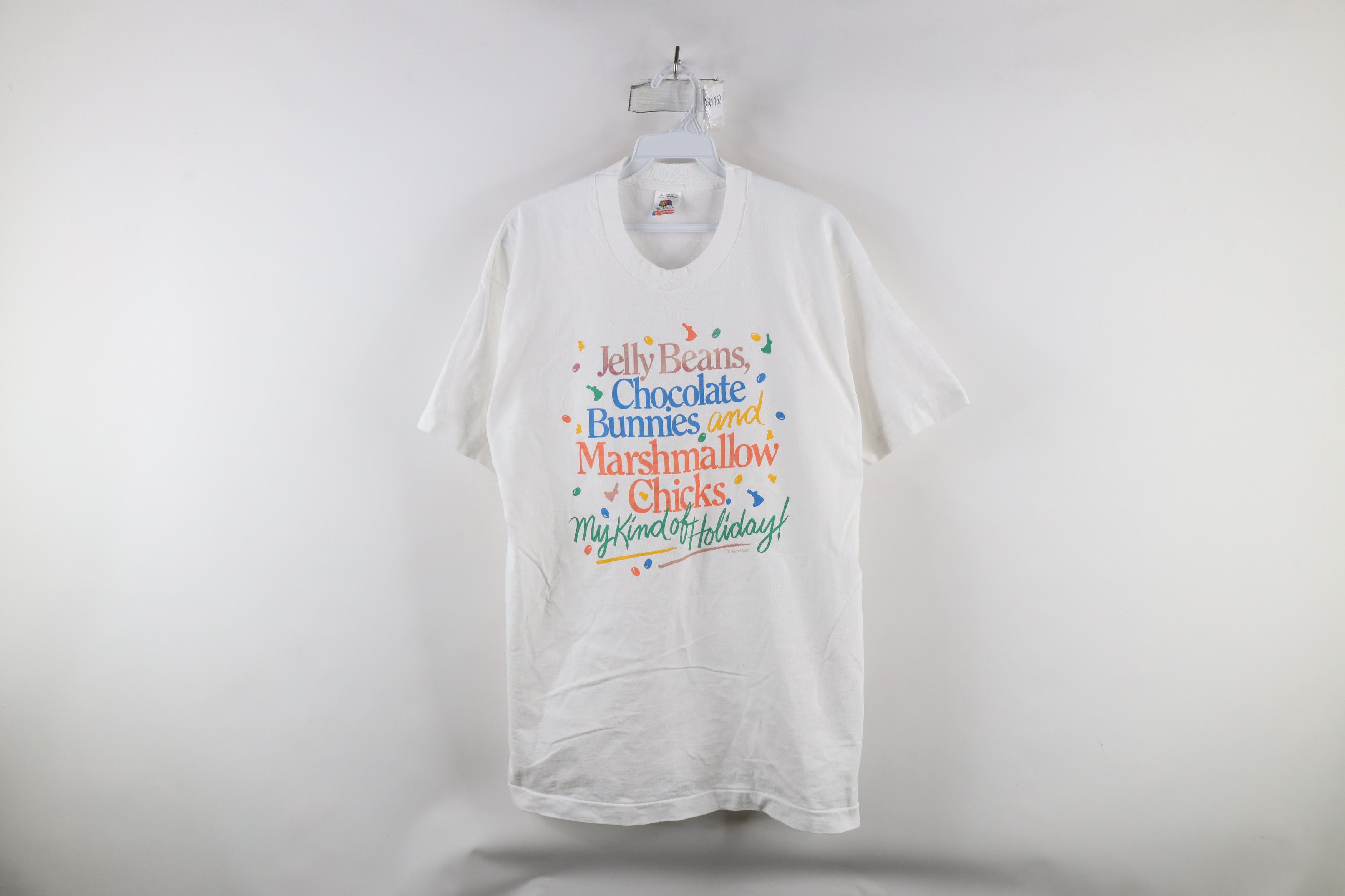 Vintage Vintage 90s Streetwear Chocolate Candy Easter T-Shirt USA Size L / US 10 / IT 46 - 1 Thumbnail