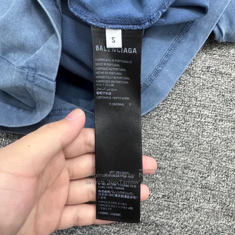 Balenciaga Balenciaga Embroidered Letter Gradient Printed Short Sleev Size US S / EU 44-46 / 1 - 3 Thumbnail