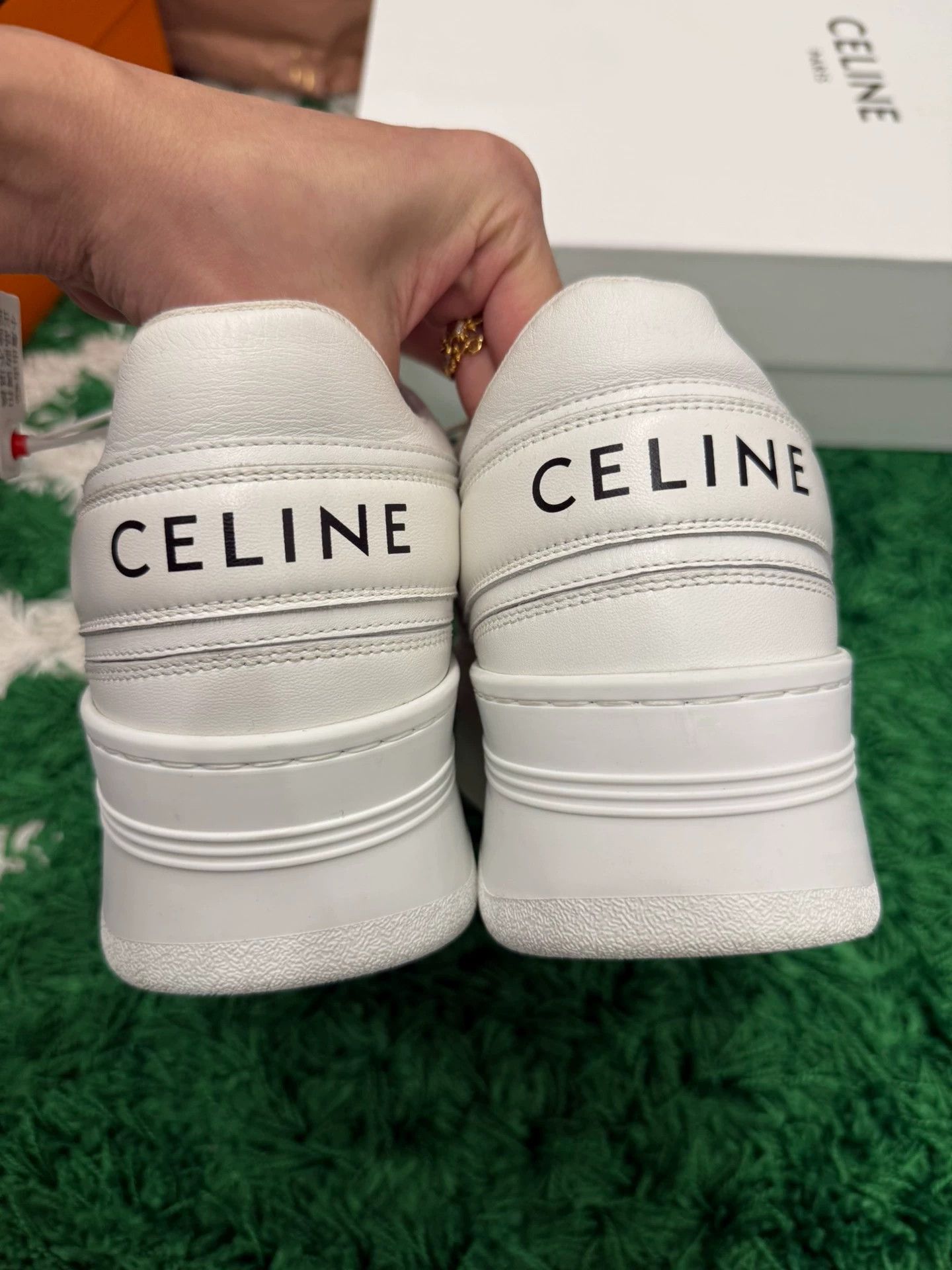 Celine Celine platform white sneakers, women's Size US 7.5 / IT 37.5 - 2 Thumbnail