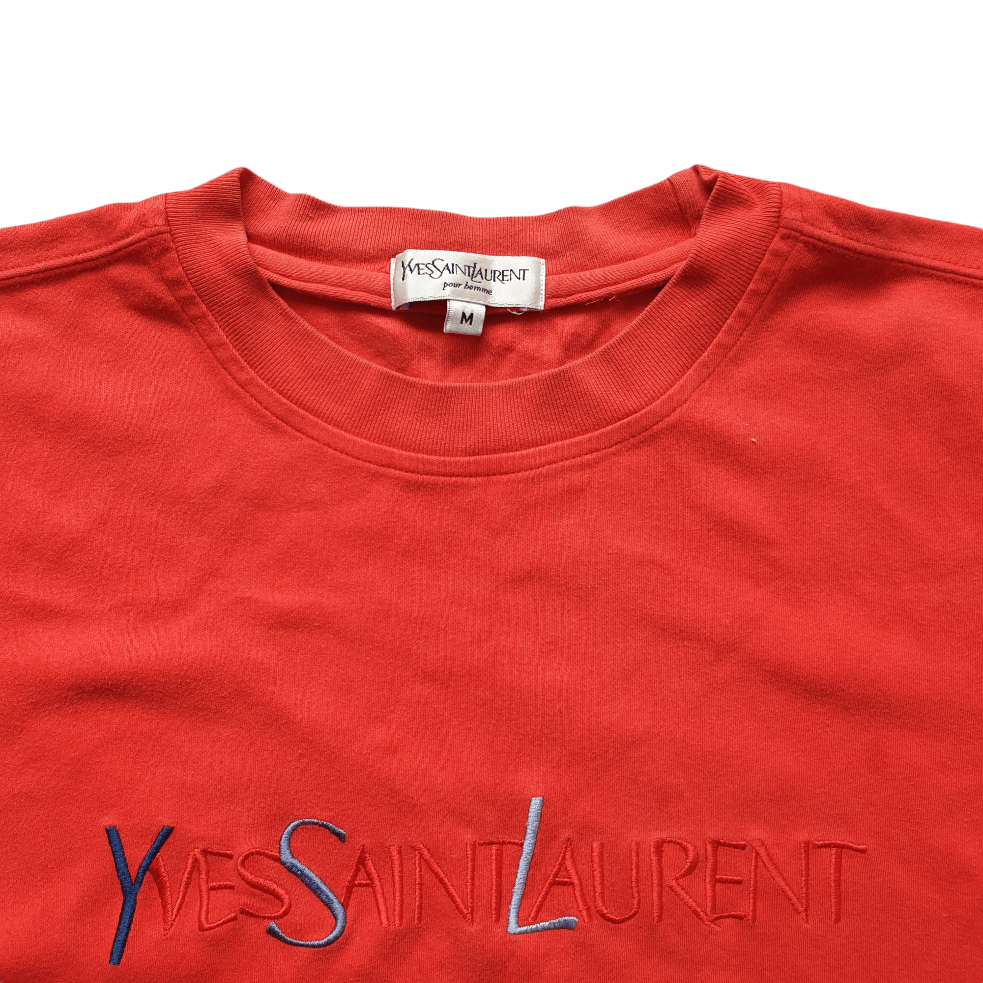 Yves Saint Laurent Vintage YSL Big Spellout T Shirt Size US S / EU 44-46 / 1 - 5 Thumbnail