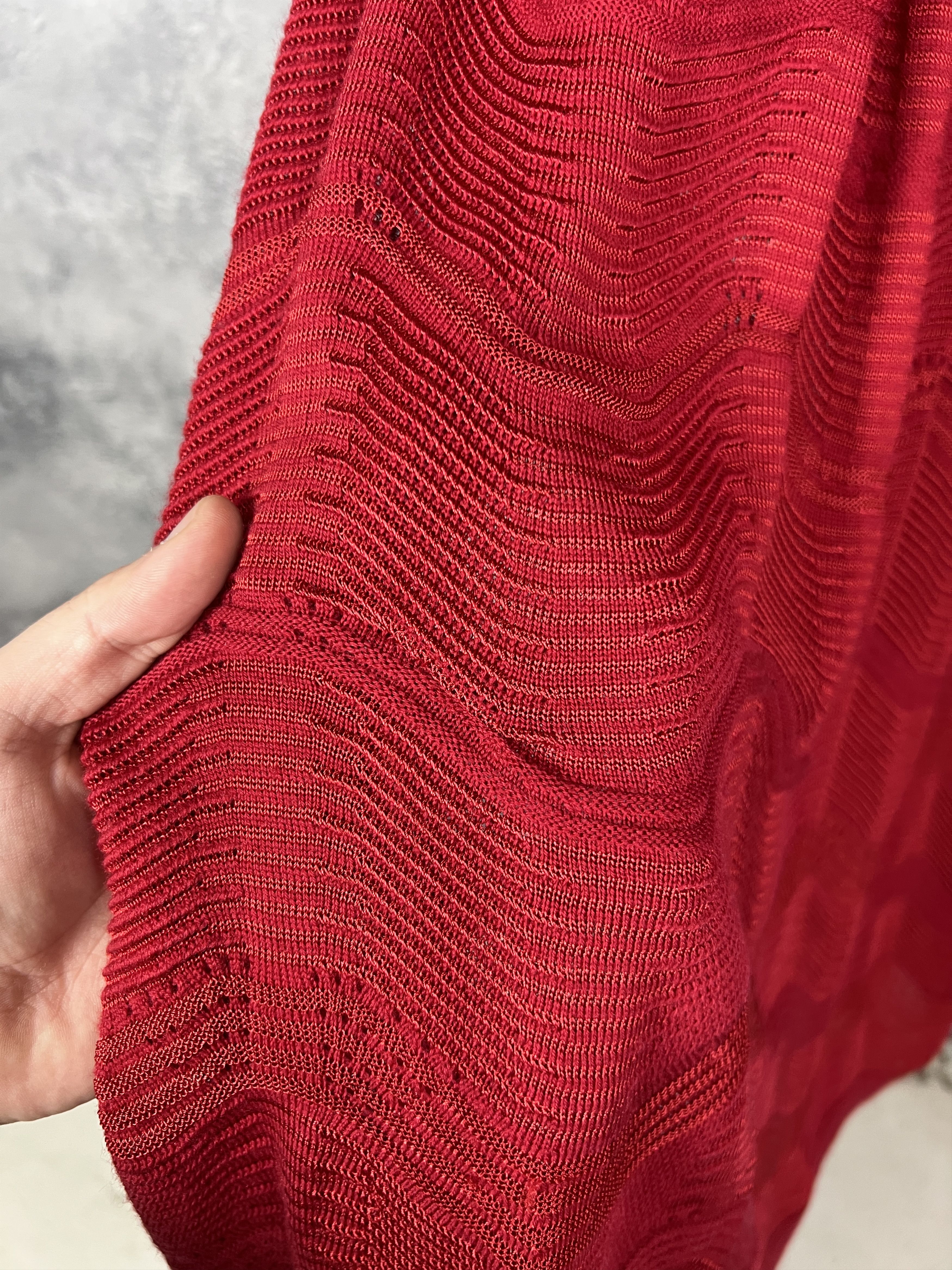 Missoni Missoni Dress Women's Size 48 Red Long Sleeve Size XL / US 12-14 / IT 48-50 - 15 Thumbnail
