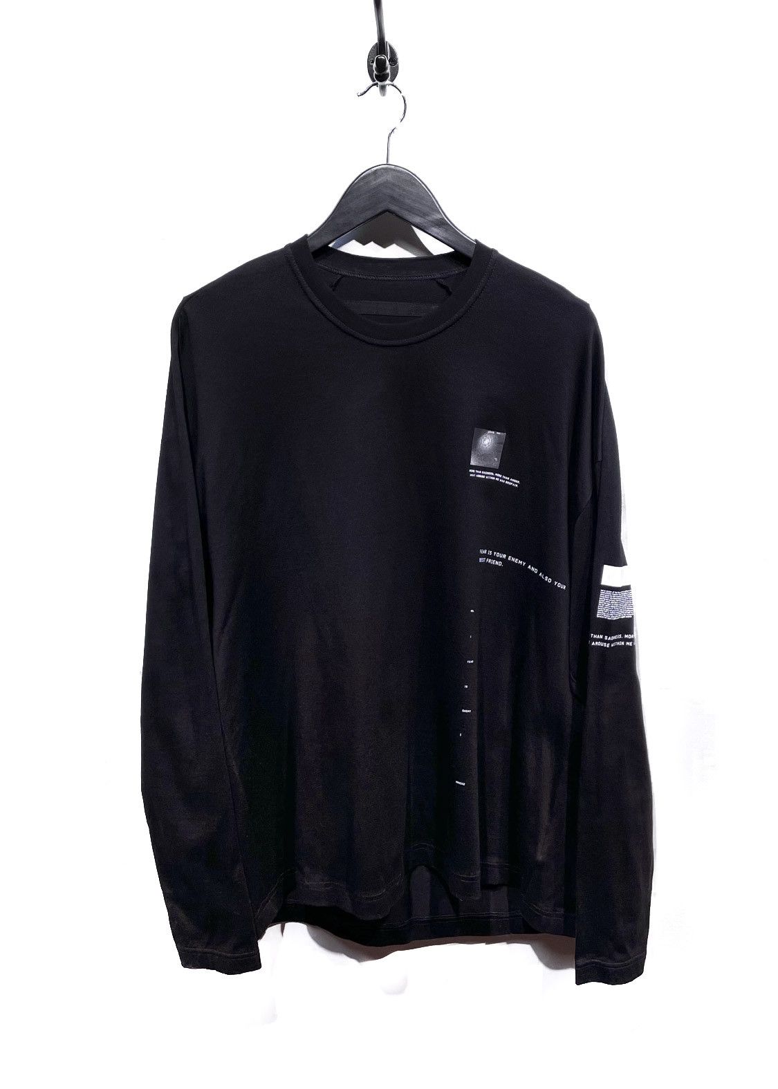 NILOS Nilos Julius "Fear Is Your Enemy" Black Long Sleeves Tee Size US S / EU 44-46 / 1 - 1 Thumbnail