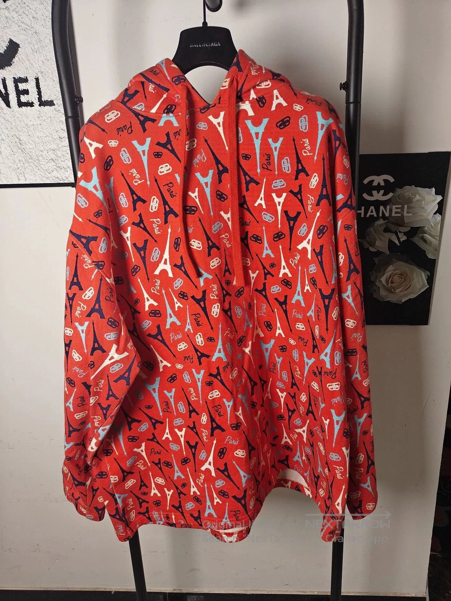 Balenciaga Sweatshirt with Paris Print.