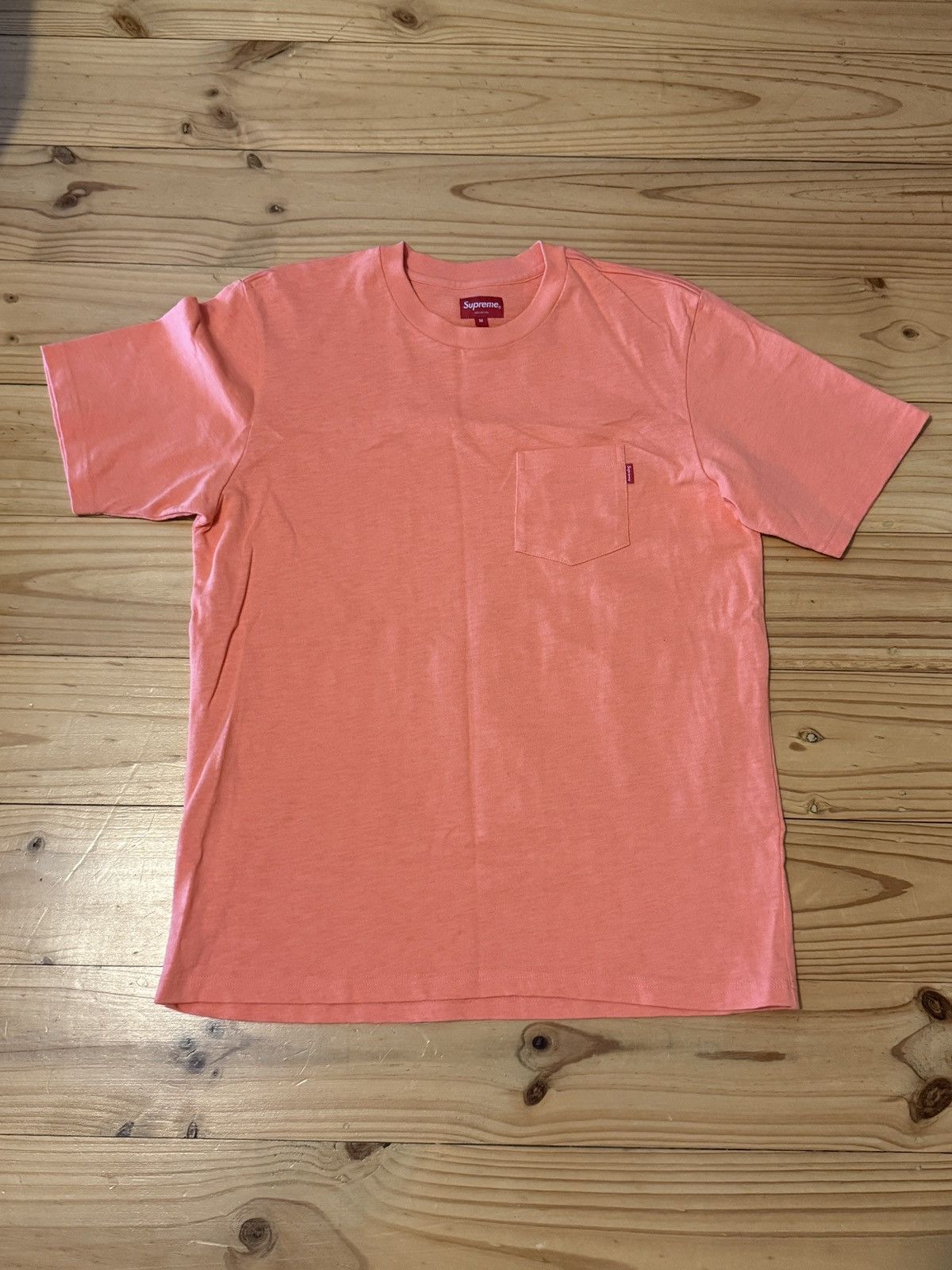 Supreme Supreme Salmon Pocket Tee Size US M / EU 48-50 / 2 - 1 Thumbnail