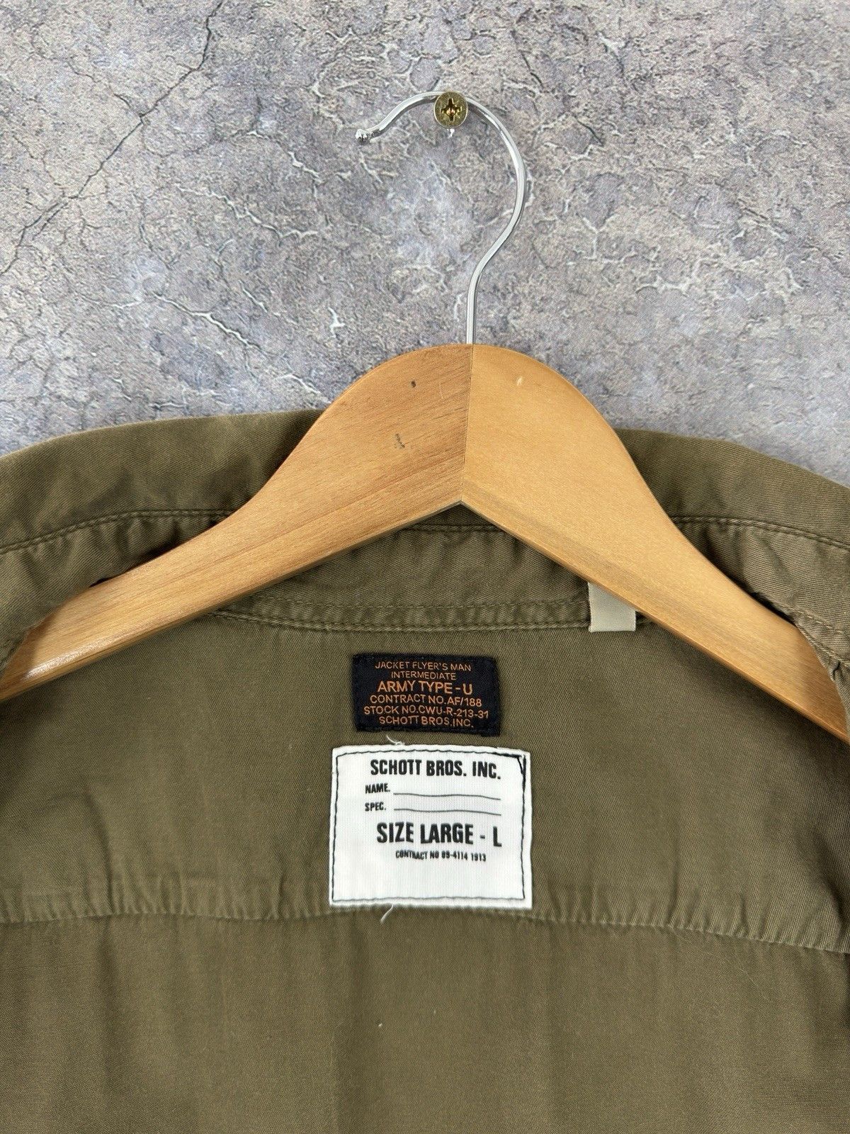 Schott Schott Flyers Intermediate US Air Force Military Shirt Size US L / EU 52-54 / 3 - 12 Thumbnail