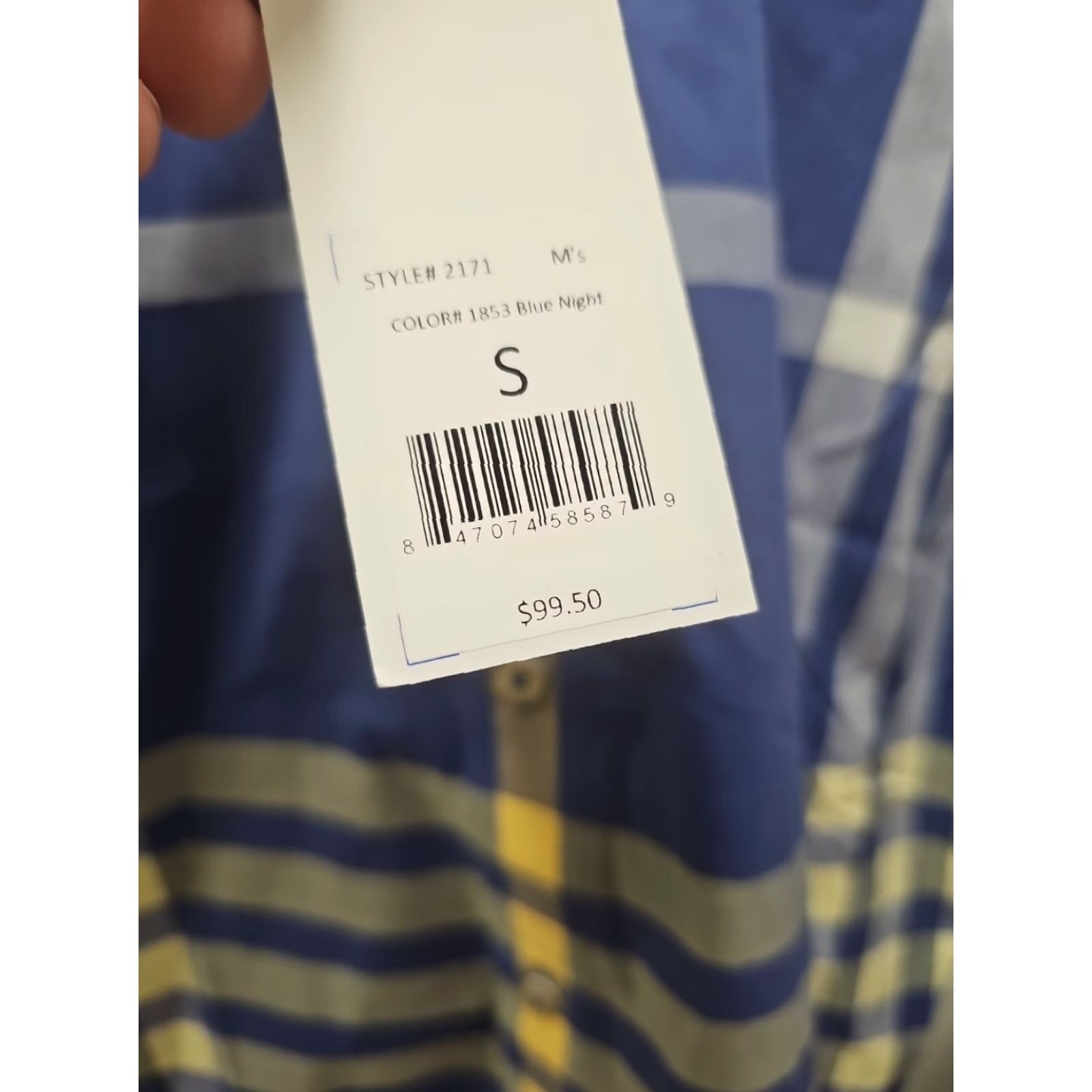 Southern Tide Southern Tide Shirt Mens Slim Plaid Button-Down Small NWT Dutch Blue 100% Cotton Long Sleeve Size US S / EU 44-46 / 1 - 2 Thumbnail