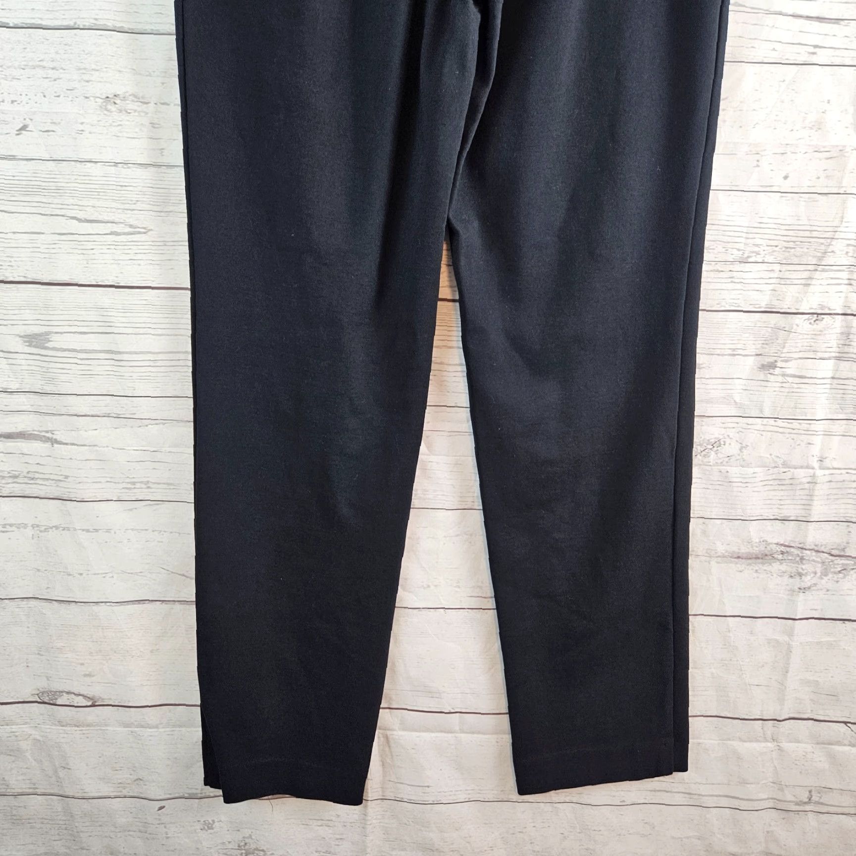 J. Jill J Jill Womens Pants Sz XS Ponte Slim Leg Solid Black Pull On Mid Rise Size 26" / US 2 / IT 38 - 5 Thumbnail