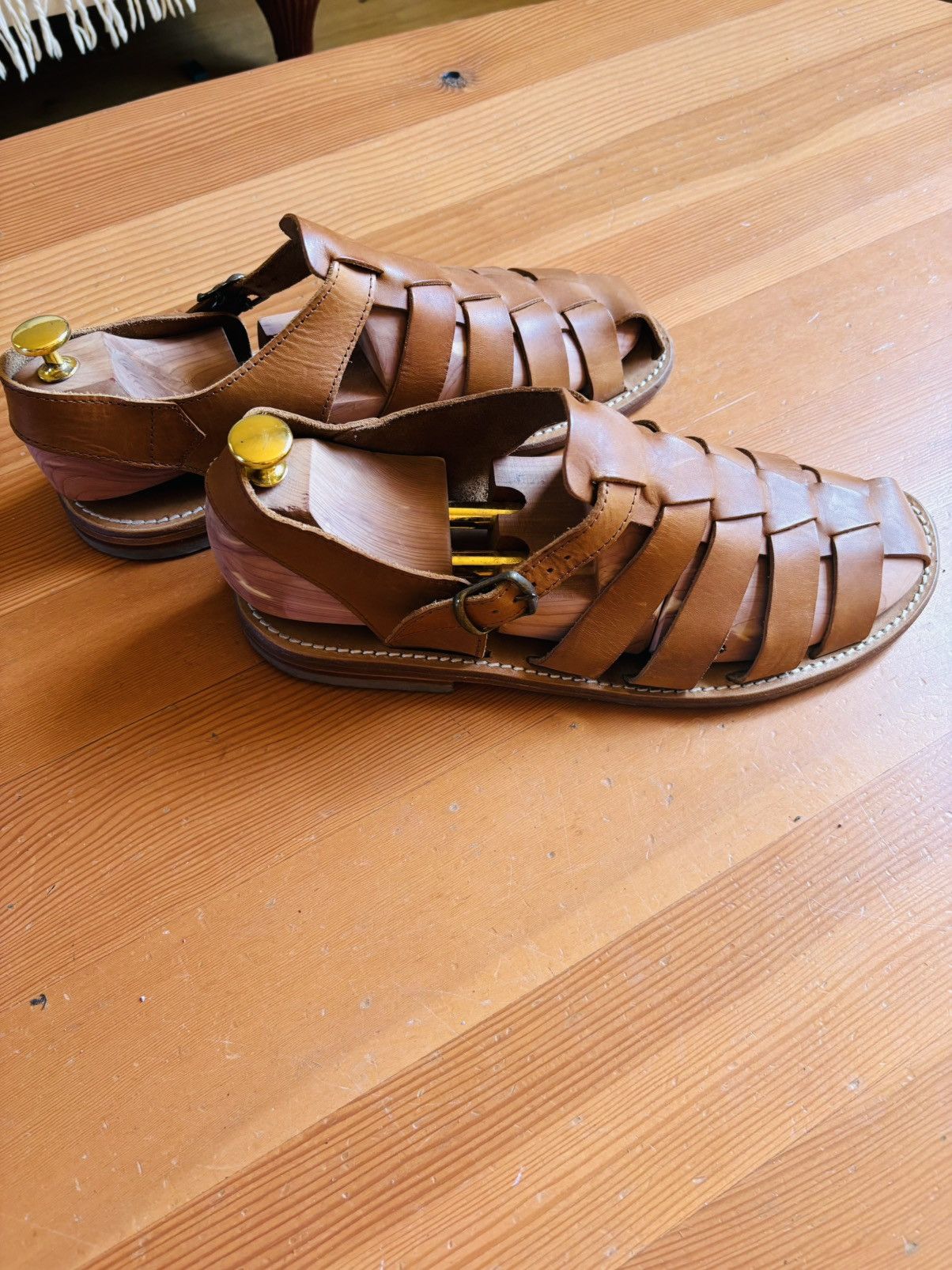 De Bonne Facture De Bonne Facture Leather Sandals Size US 12 / EU 45 - 1 Thumbnail
