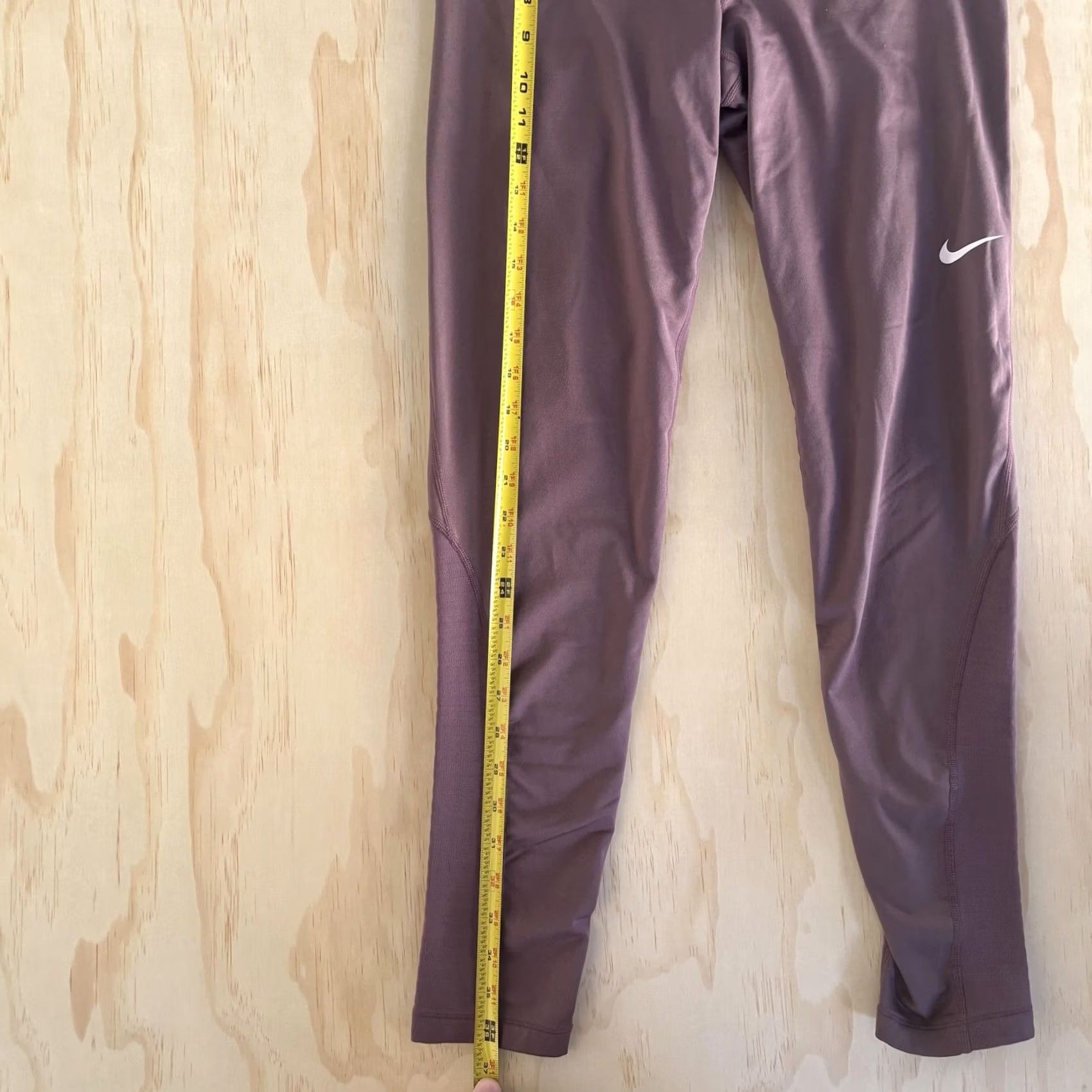 Nike Nike Pro Compression Running Tight Womens Medium Purple Sizing Size 32" / US 10 / IT 46 - 3 Thumbnail