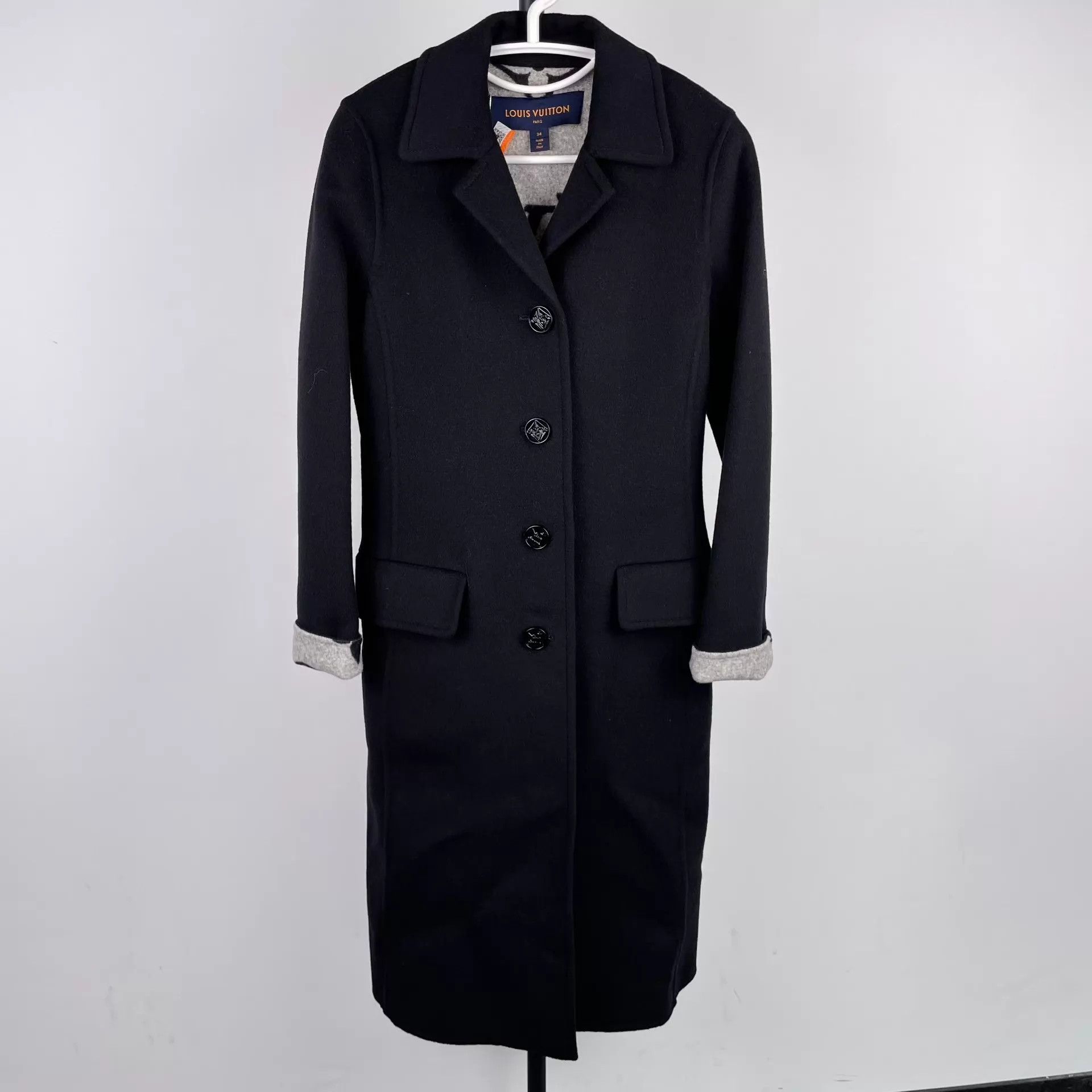 Louis Vuitton LV Belted Monogram Overcoat Black Lining 34 Size XS / US 0-2 / IT 36-38 - 1 Thumbnail