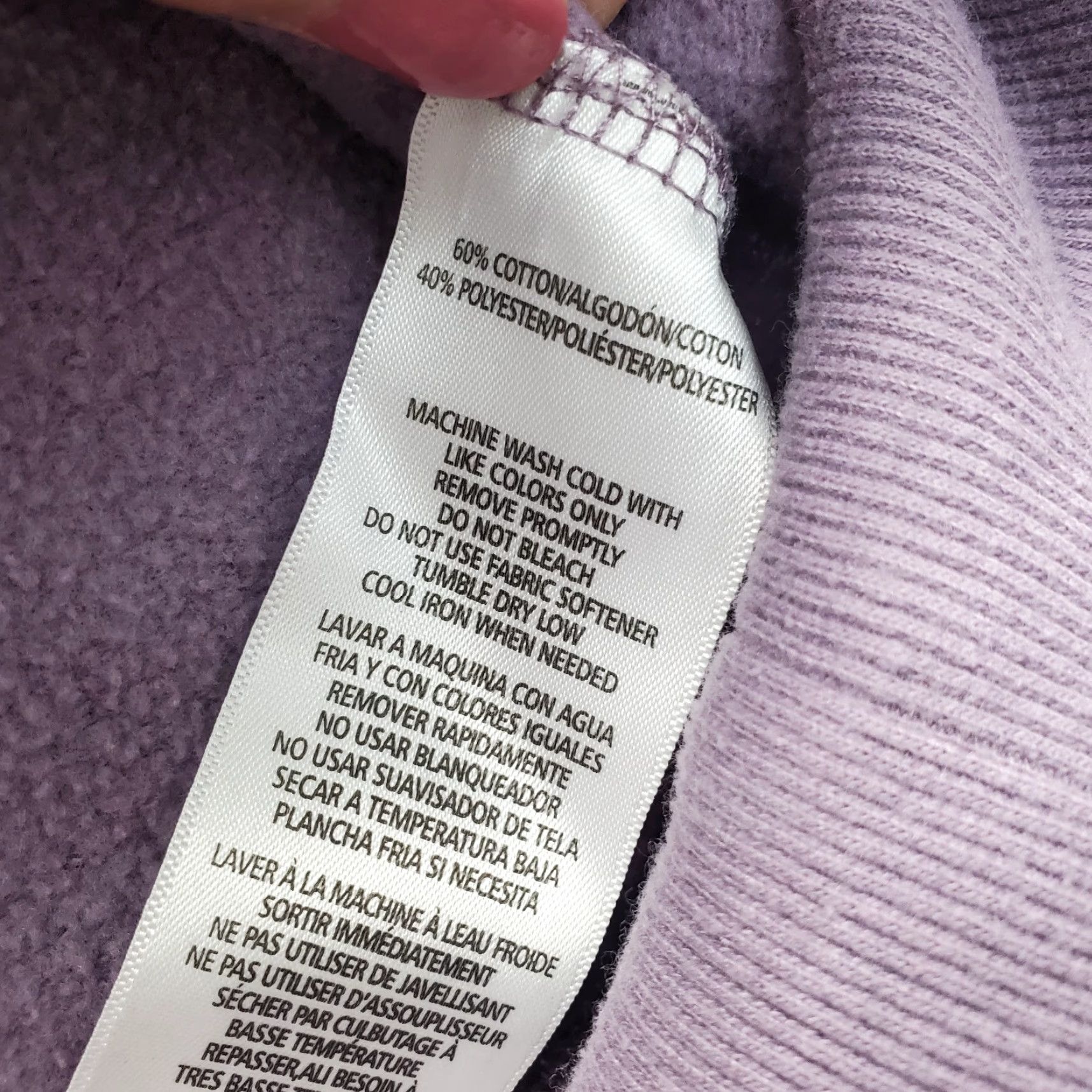 Calvin Klein Calvin Klein Womens Sweatshirt M Purple Fleece Lined Cowl Neck Pullover Long Sleeve Logo Casual Activewear Shirt Size M / US 6-8 / IT 42-44 - 7 Thumbnail