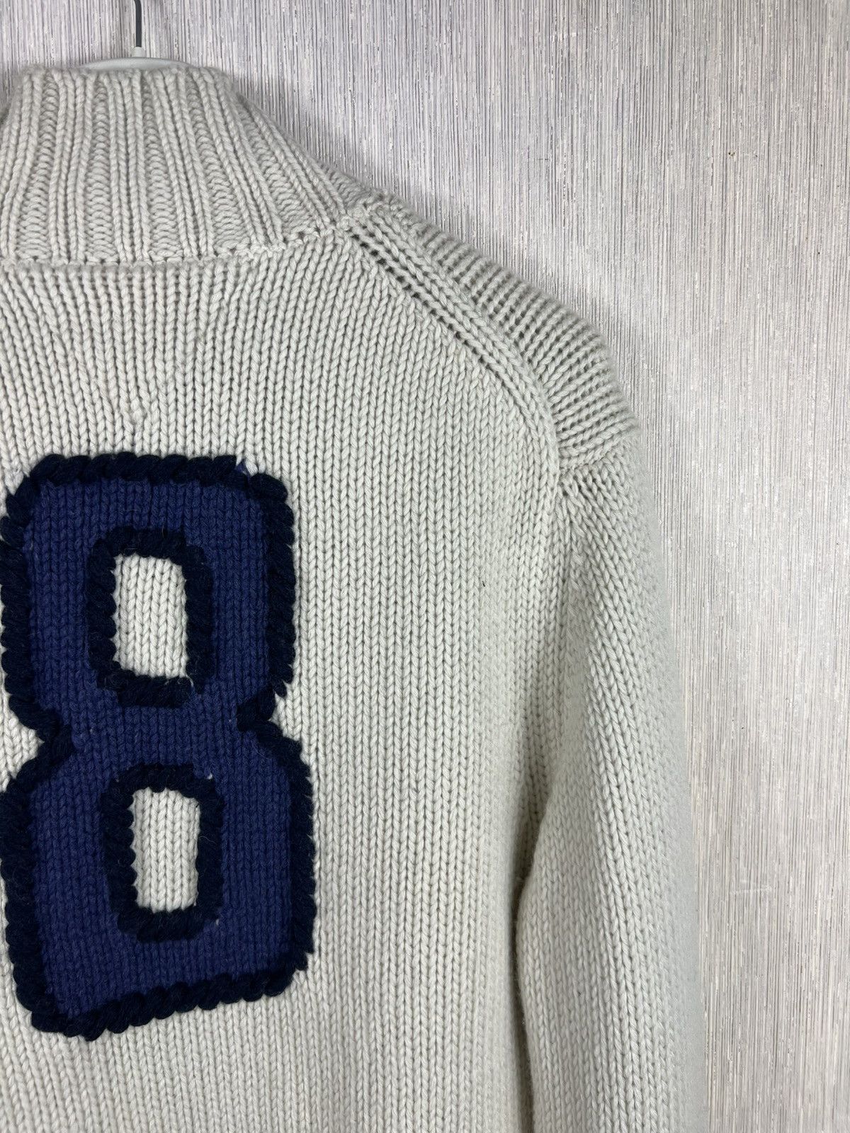 Tommy Hilfiger Vintage Tommy Hilfiger heavy knit zip wool hoodie cardigan Size US XL / EU 56 / 4 - 18 Thumbnail
