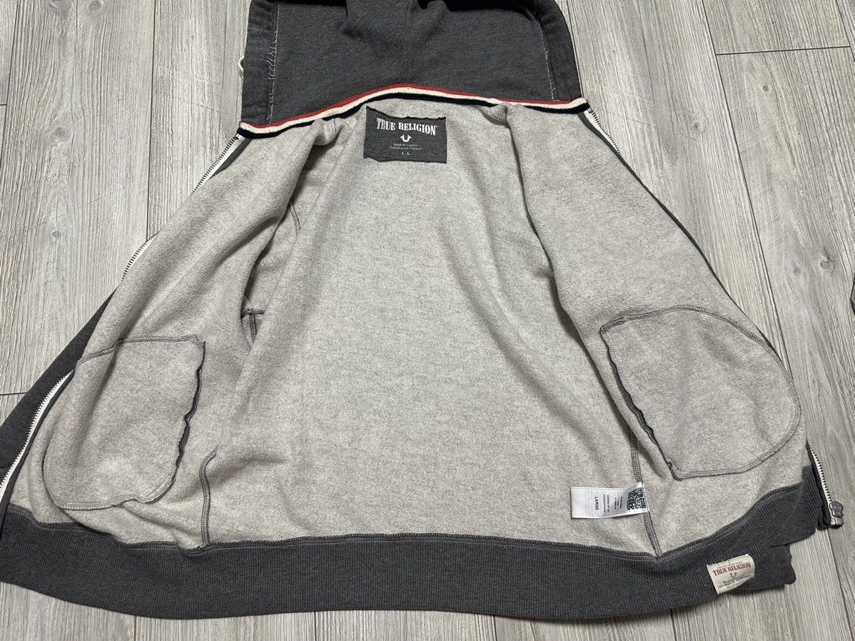 Other True Religion Men's Large Gray Jacket Zip Up Hoodie Size US L / EU 52-54 / 3 - 12 Thumbnail