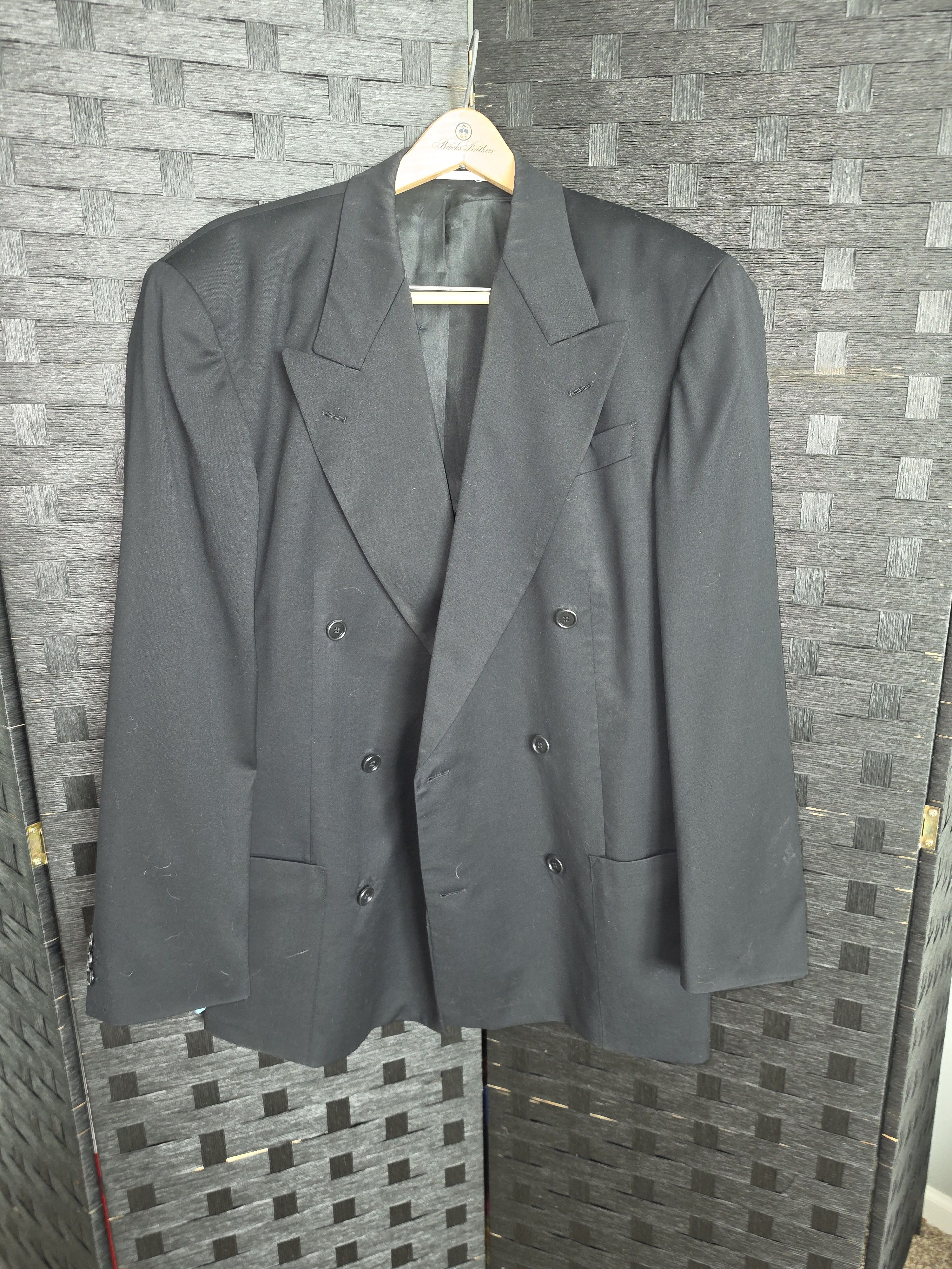 Hugo Boss Late 1980's Hugo Boss Double Breasted Suit Jacket Size 40L - 1 Thumbnail