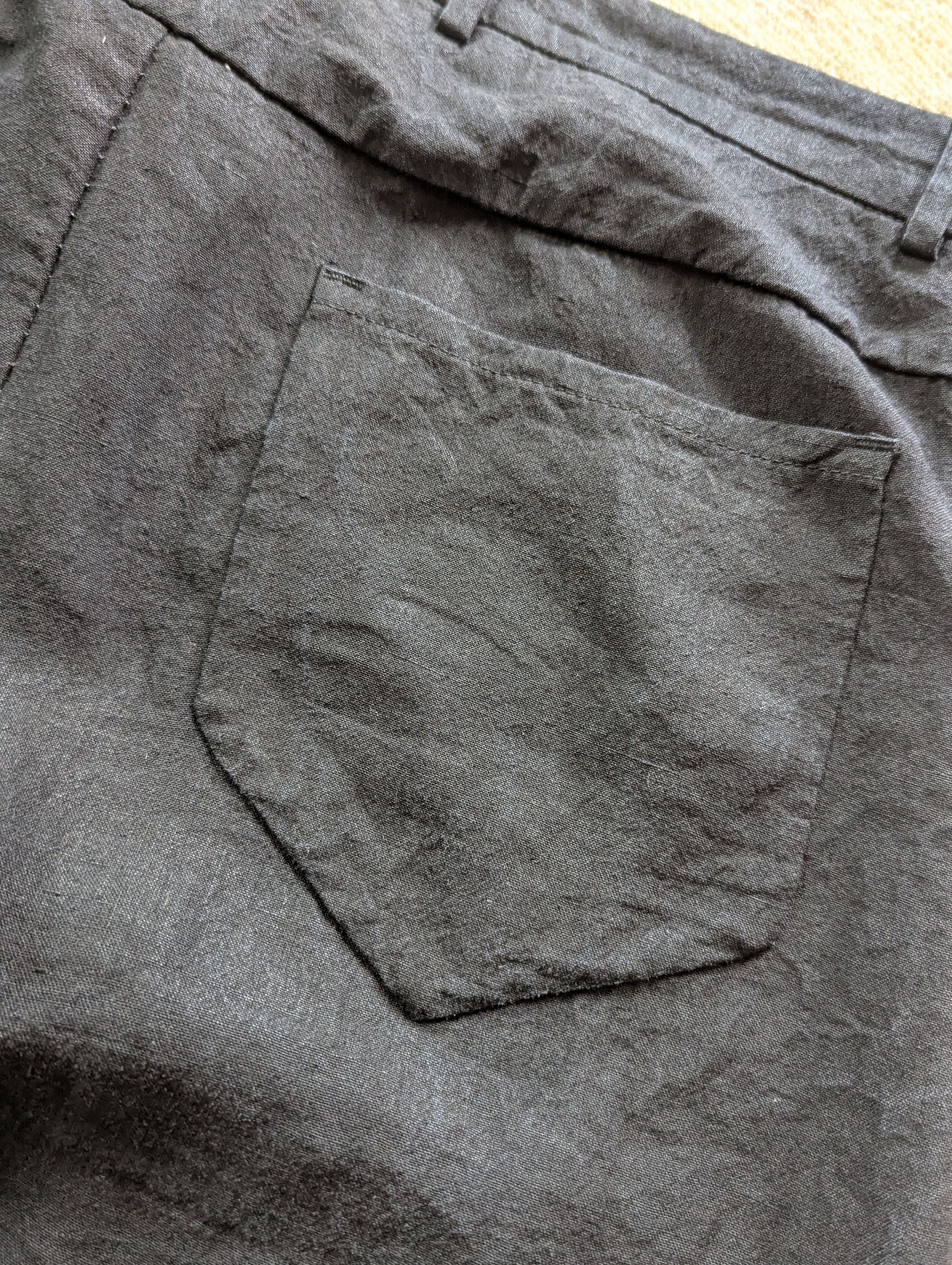 Layer-0 5P. Pant 110 Ramie - Black - Size 52 Size US 36 / EU 52 - 11 Thumbnail