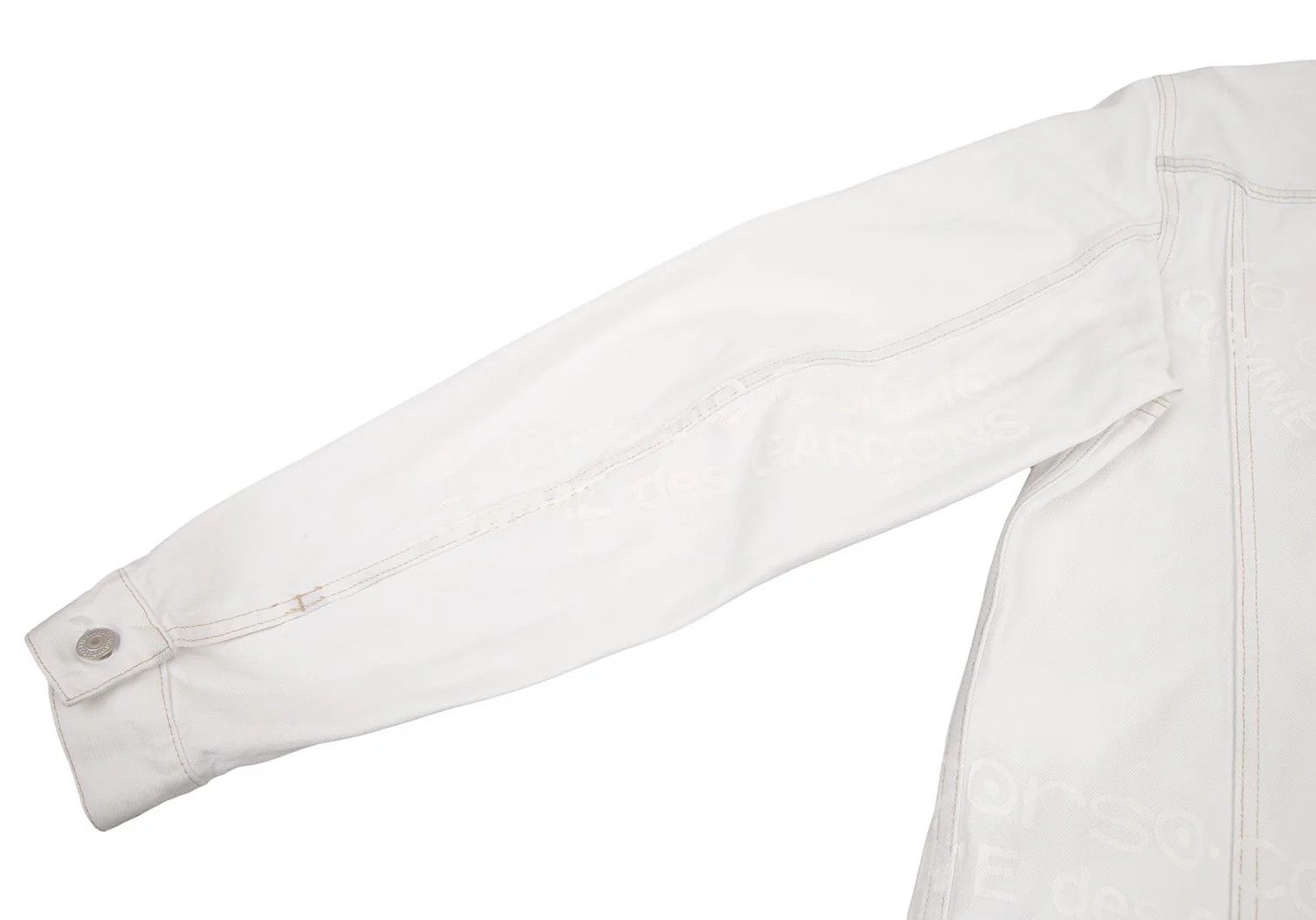 Junya Watanabe White 3rd Dyed Corsocomo Print Denim Jacket L Size US L / EU 52-54 / 3 - 5 Thumbnail