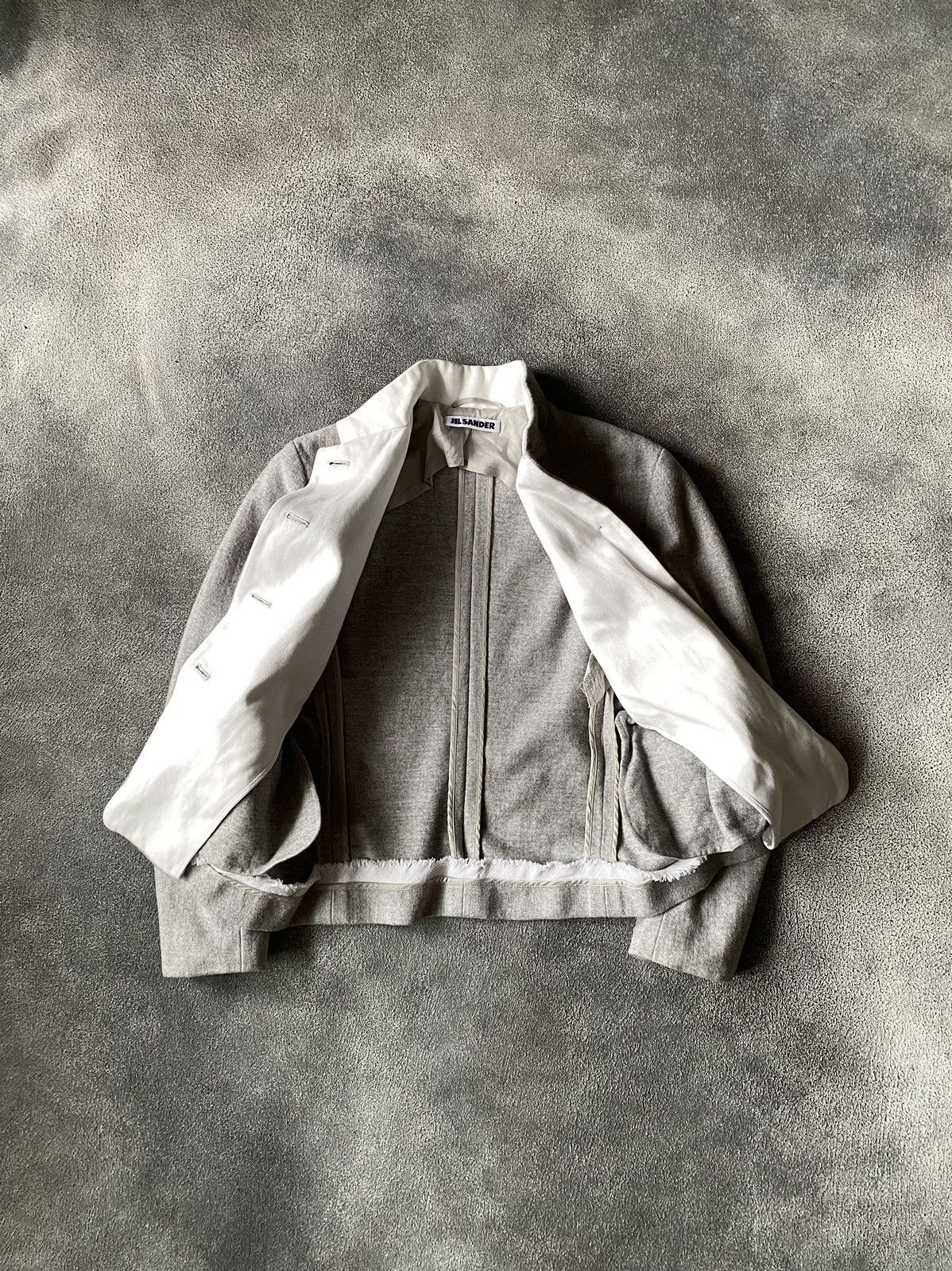 Jil Sander × Raf Simons × Vintage 2000`s Jil Sander By Raf Simons Wool Tailored Blazer Jacket Size XS / US 0-2 / IT 36-38 - 7 Thumbnail