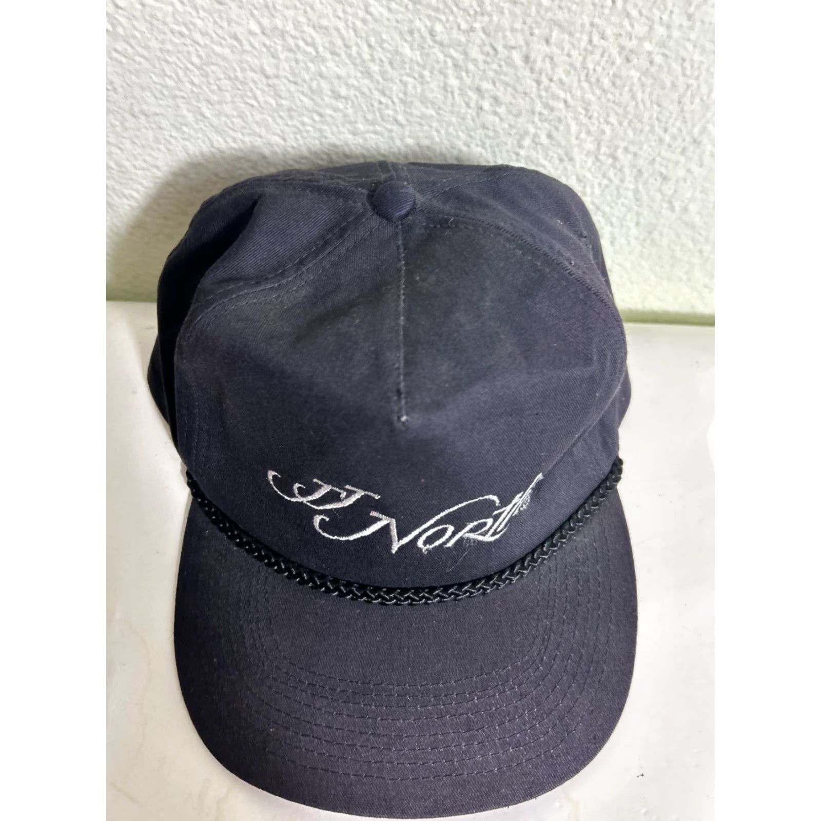 Vintage VINTAGE Attractive Headwear Black White SnapBack Hat Men One Size Adjustable Cap Size ONE SIZE - 5 Thumbnail