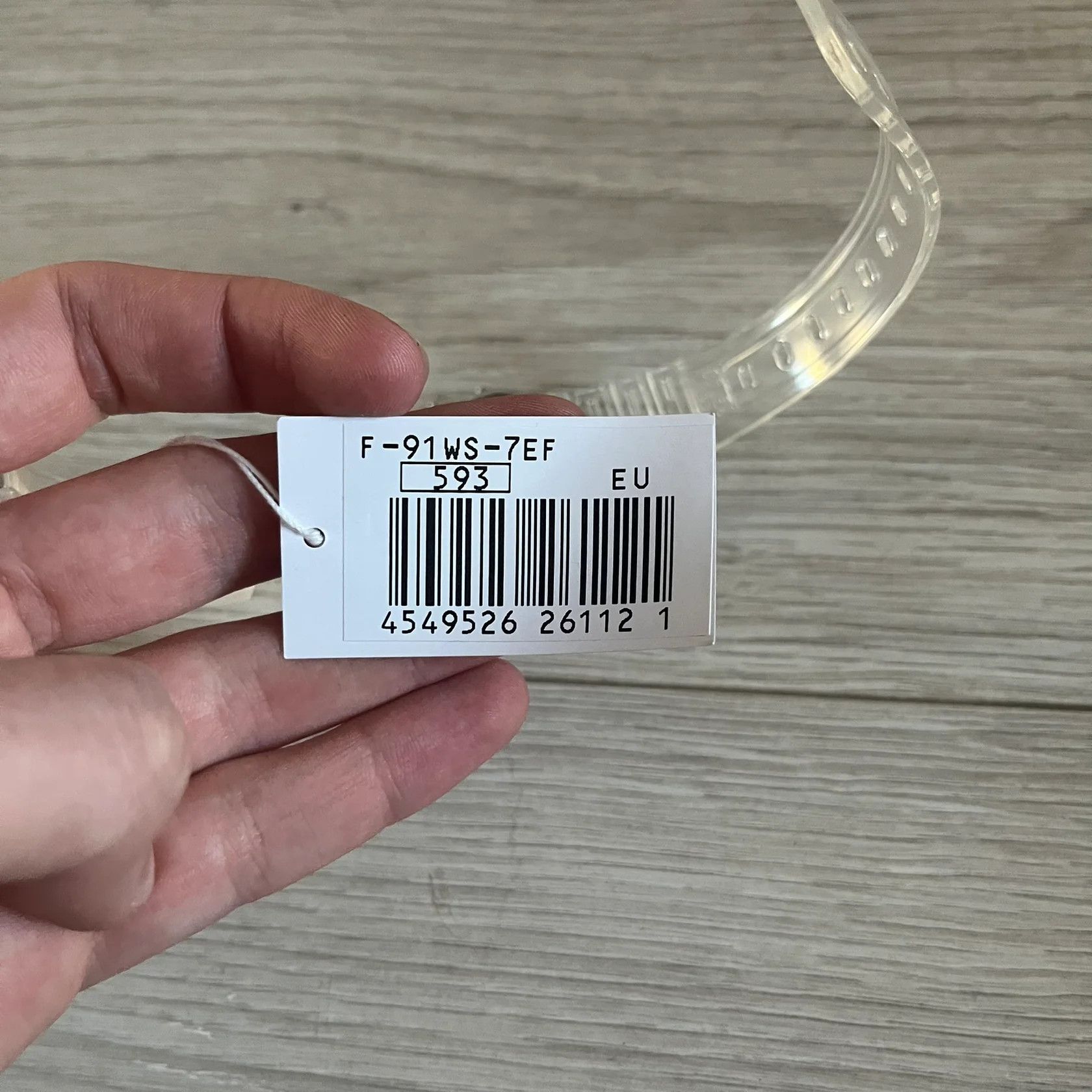 Casio Casio F-91W "Silver Surfer" Silver & Clear Digital Watch Size ONE SIZE - 8 Thumbnail