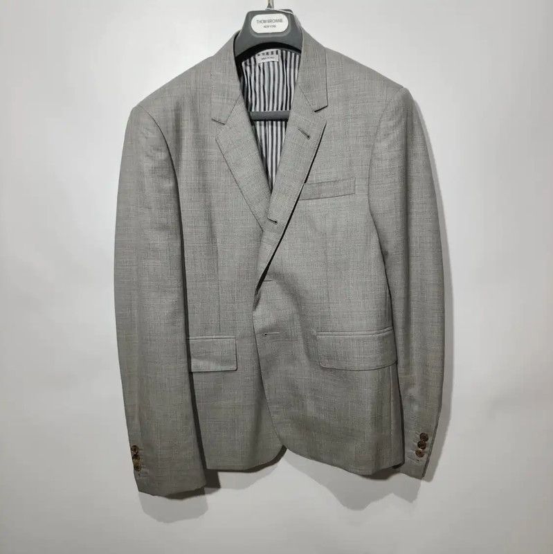 Thom Browne Thom Browne Gray Polyester Women's Jacket 0089 Size XL / US 12-14 / IT 48-50 - 1 Thumbnail