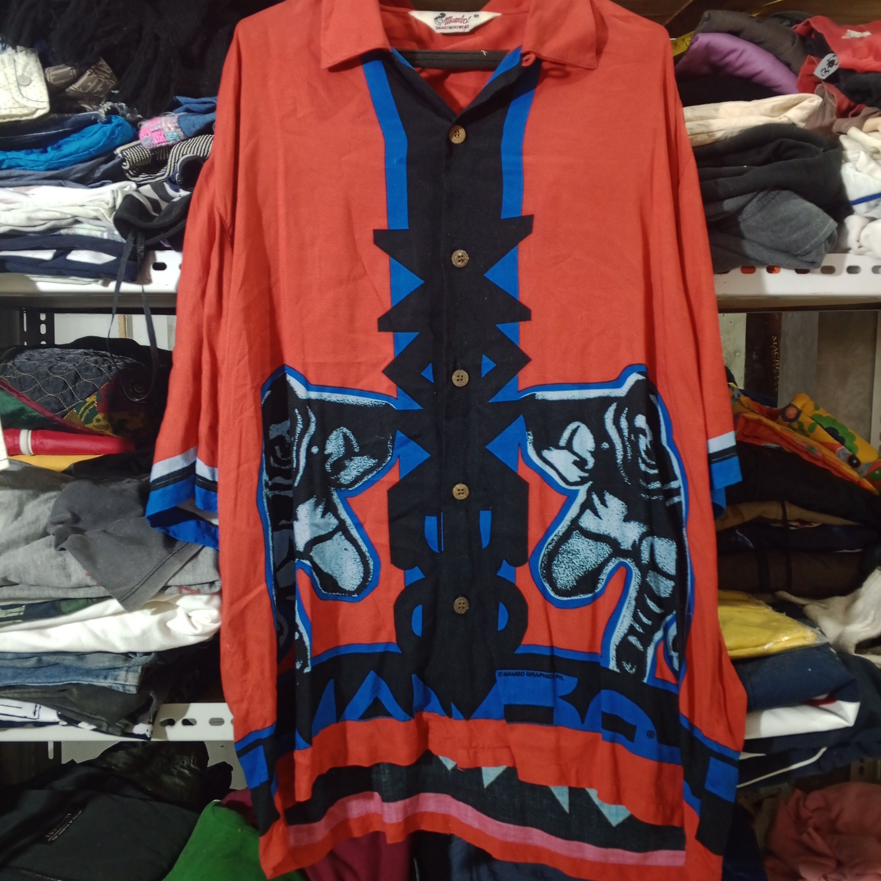 Vintage Vintage Mambo Hawaii Shirt Size US XL / EU 56 / 4 - 1 Thumbnail