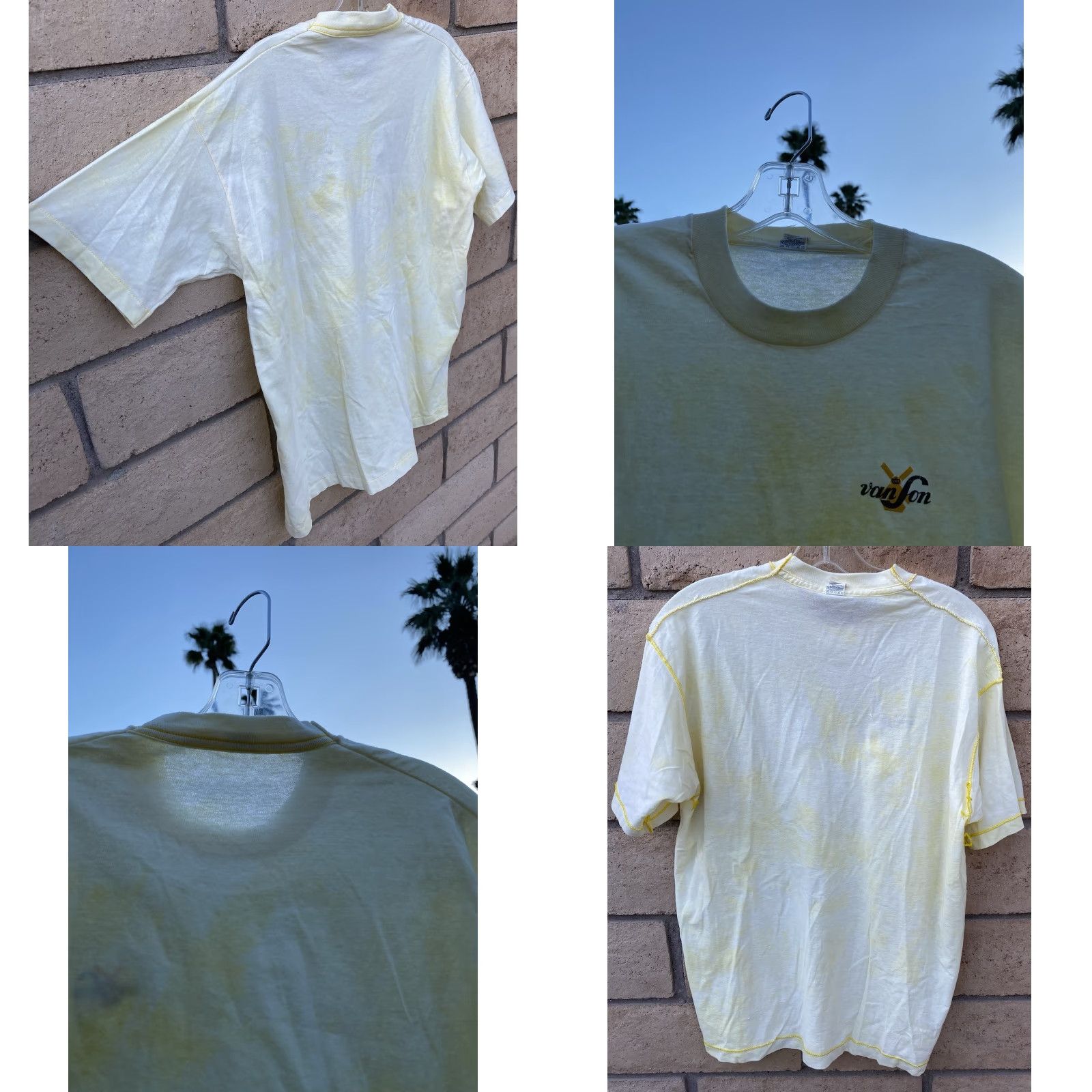 Vintage VINTAGE Screen Stars T Shirt Graphic Tee Single Stitch XL Yellow Men 1980s Van Son Windmill Graphic Tee Size US XL / EU 56 / 4 - 8 Thumbnail