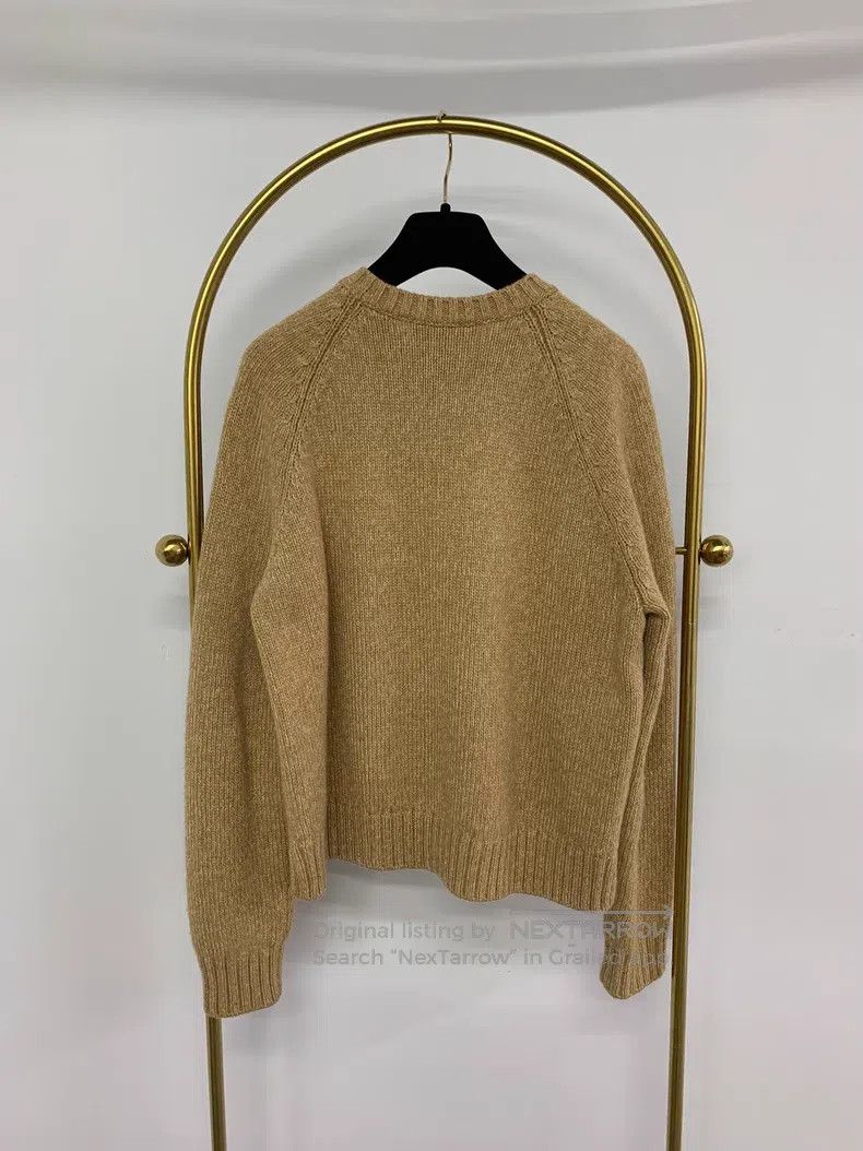 Loro Piana Loro Piana Khaki classic round neck cashmere sweater, new Size XS / US 0-2 / IT 36-38 - 2 Thumbnail