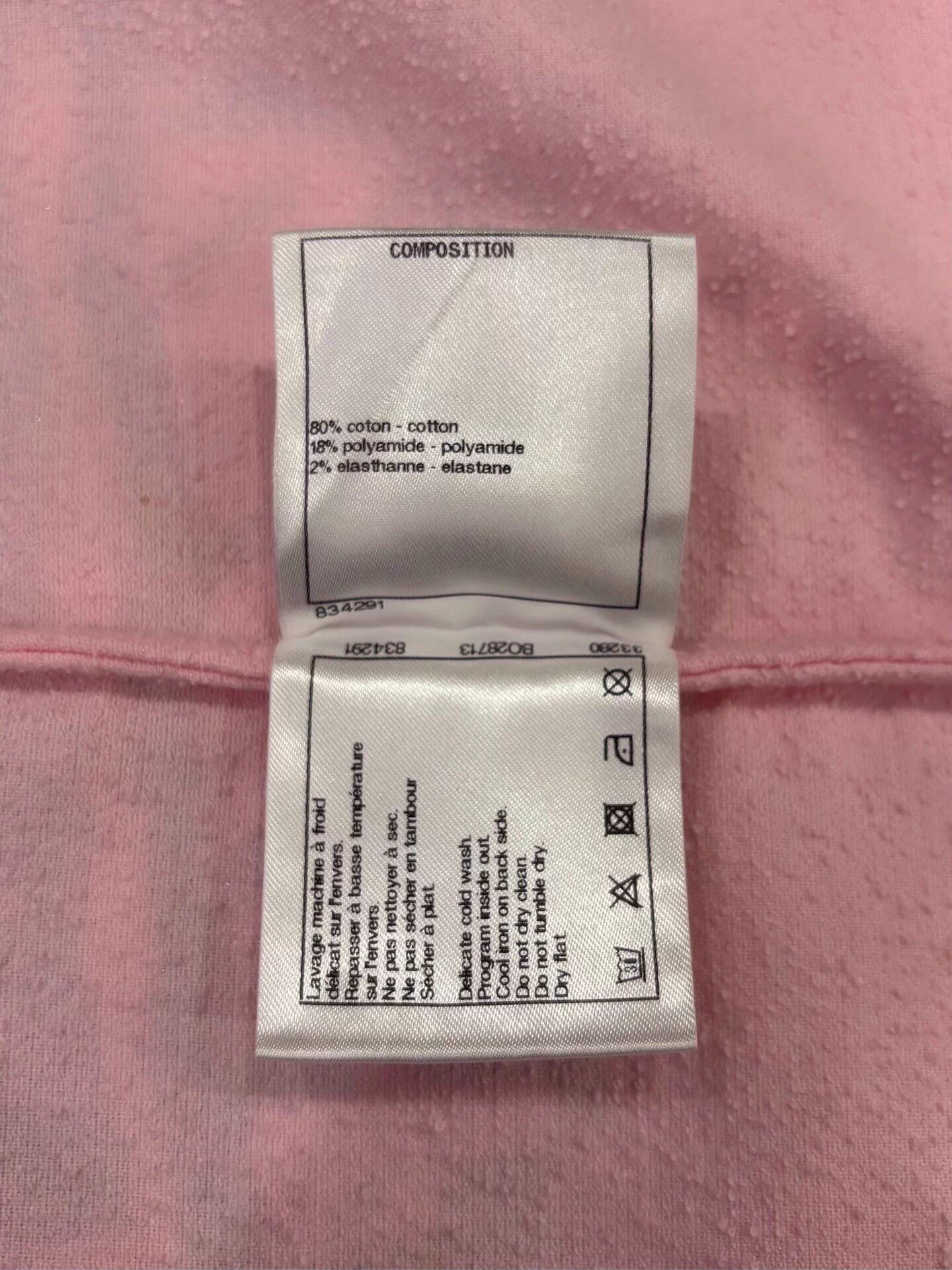 Chanel Chanel Cruise Double C color block pink short tee women's Size XS / US 0-2 / IT 36-38 - 7 Thumbnail
