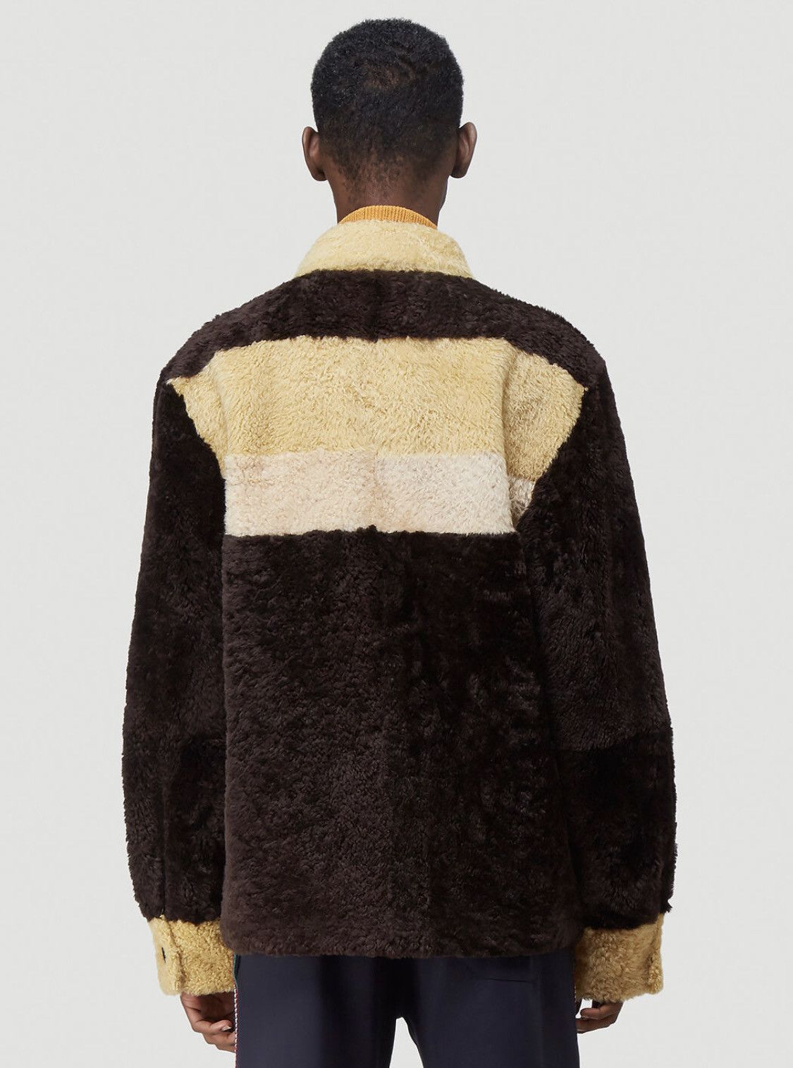 Wales Bonner Runway Shearling Jacket Brown/Multi Size US M / EU 48-50 / 2 - 3 Thumbnail