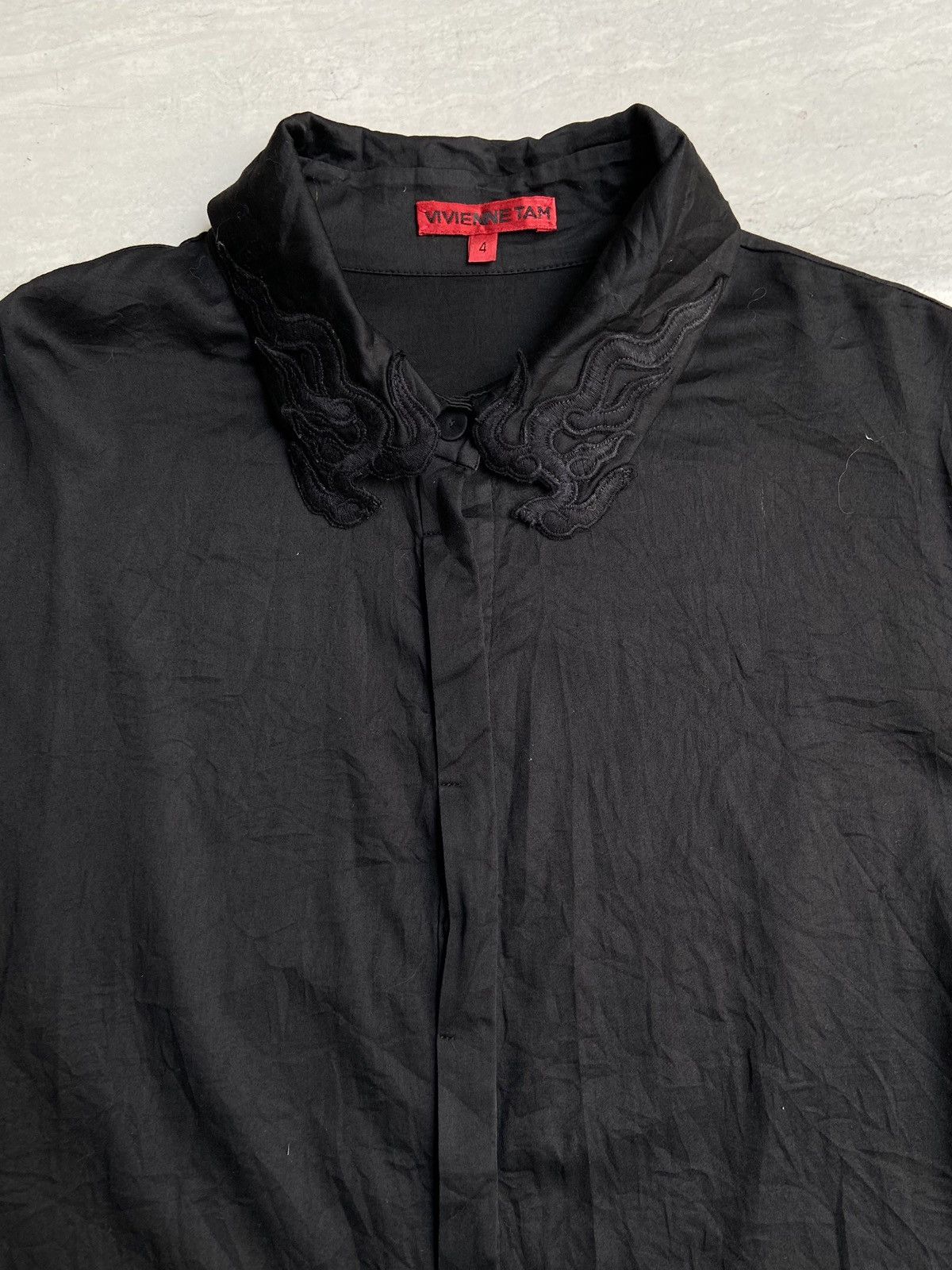 Vivienne Tam VIVIENNE TAM Black Shirt Size XS / US 0-2 / IT 36-38 - 9 Thumbnail